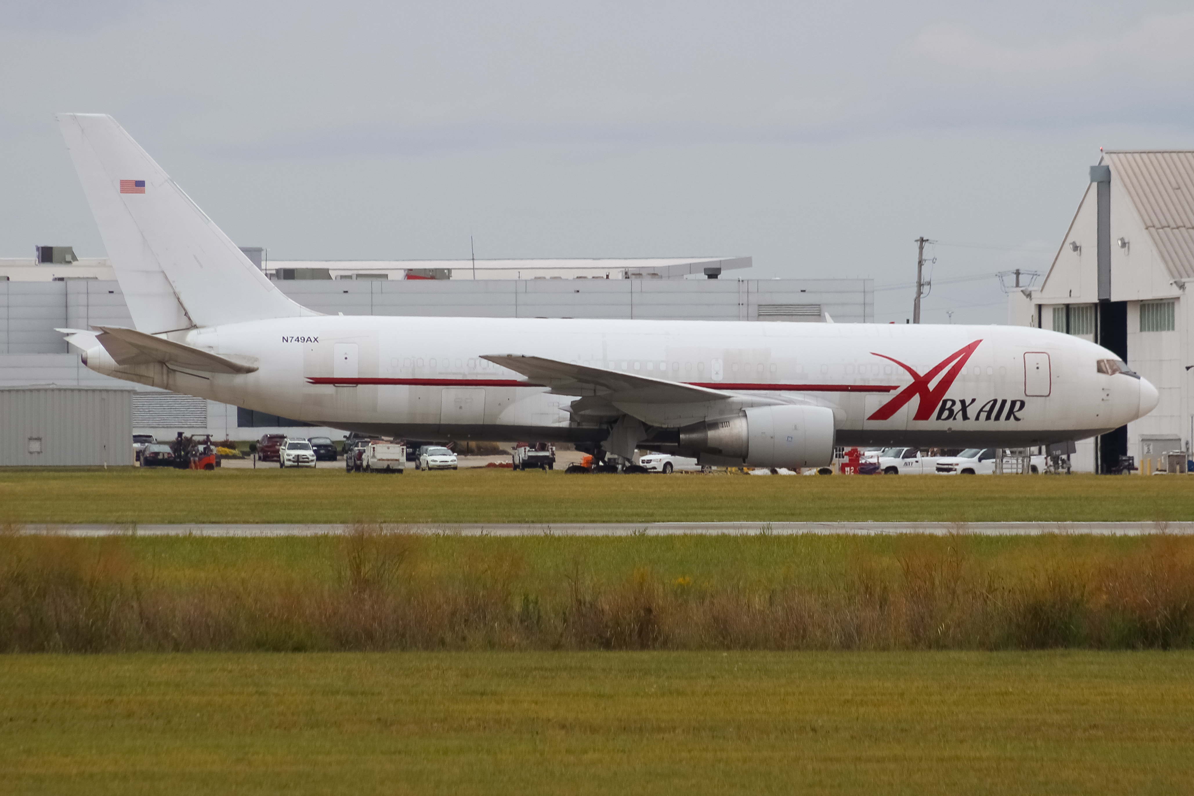Full size: ABX Air Boeing 767-200F N749AX at Wilmington Air Park