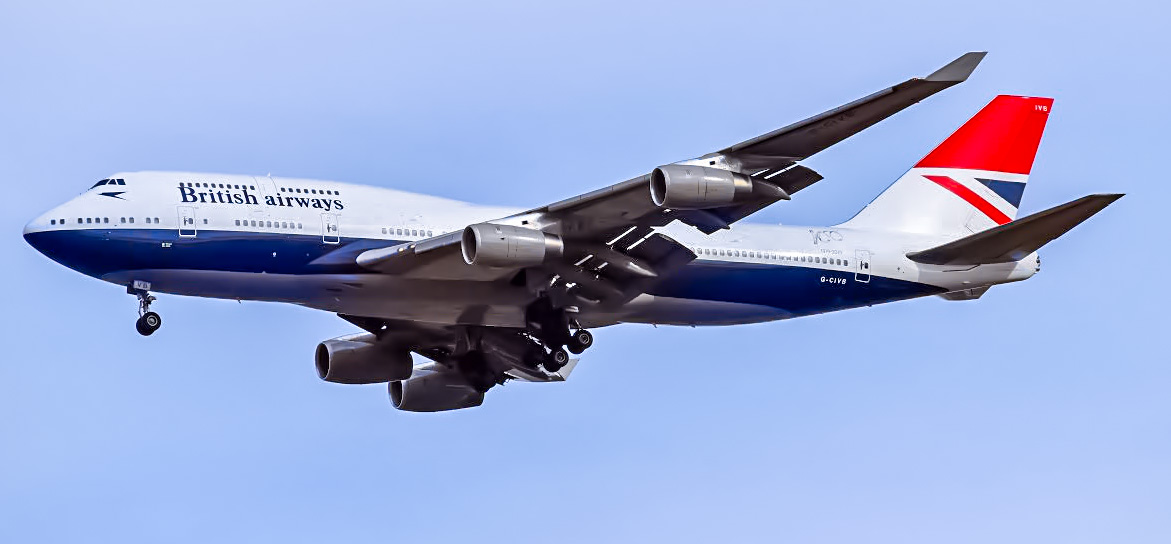 Full size: British Airways Boeing 747-400 G-CIVB at Denver International Airport