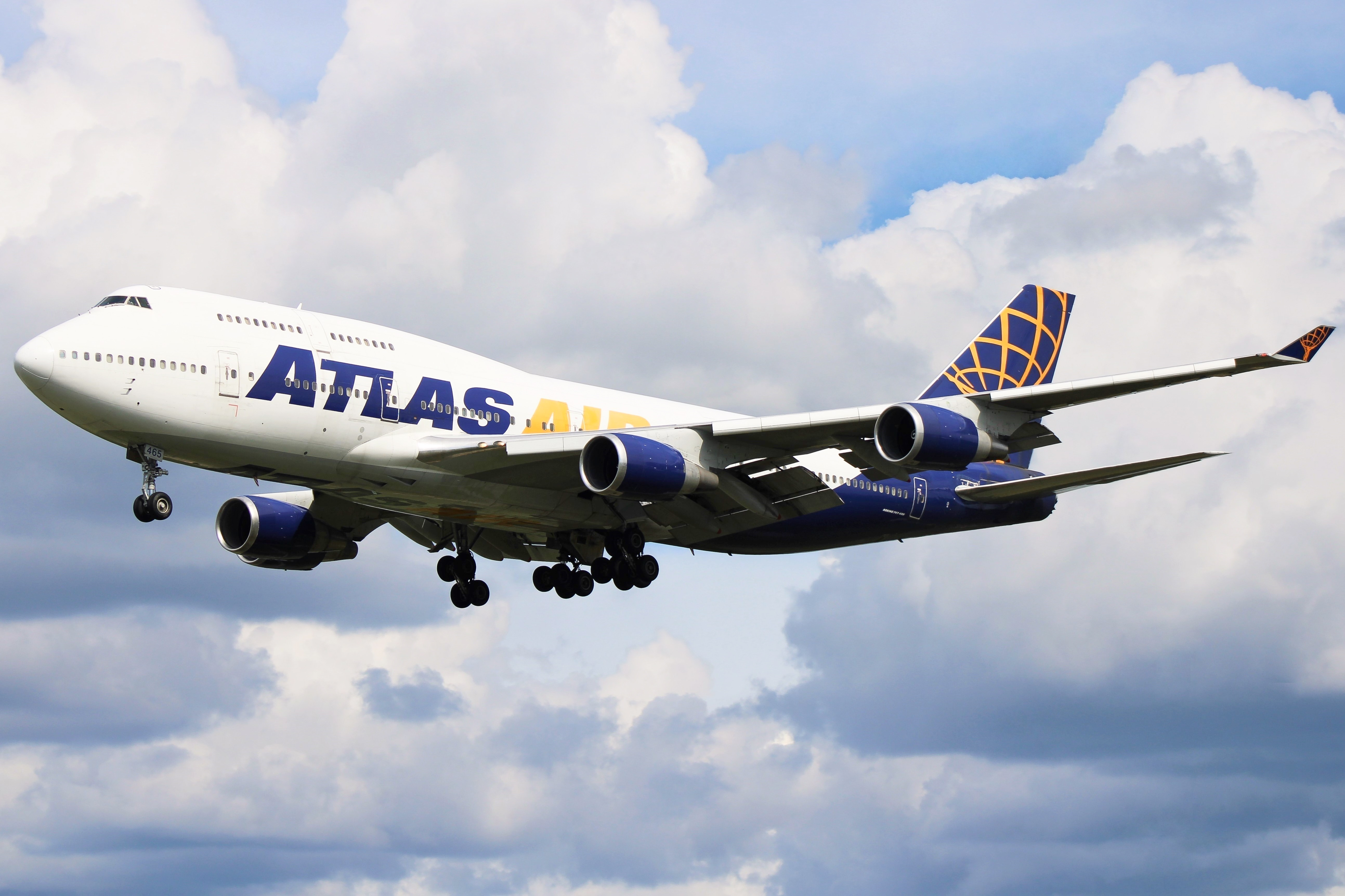 Full size: Atlas Air Boeing 747-400 N465MC at Baltimore/Washington International Thurgood Marshall Airport