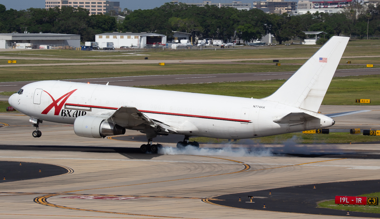Full size: ABX Air Boeing 767-200F N774AX at Tampa International Airport
