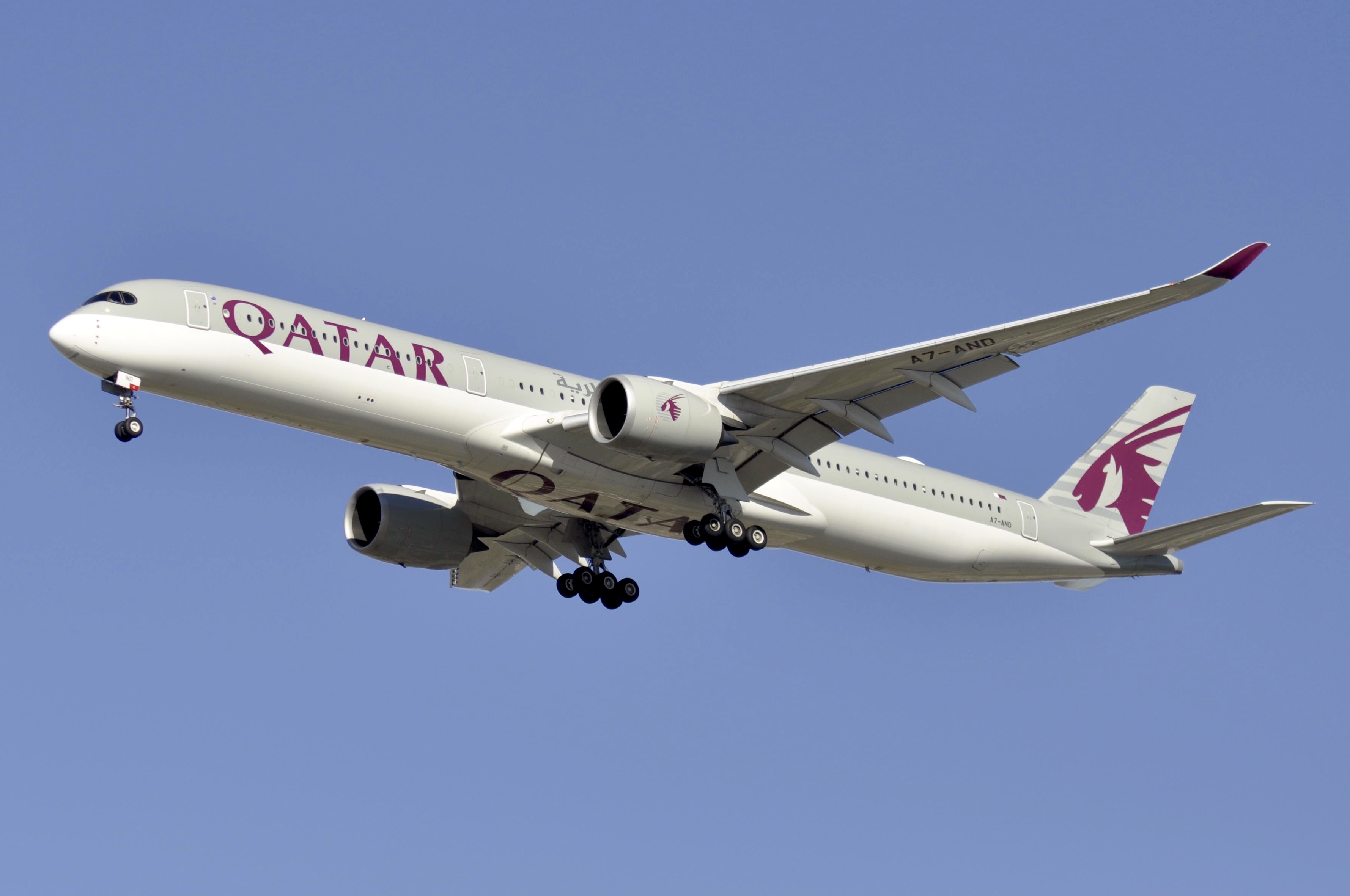 Full size: Qatar Airways Airbus A350-1000 A7-AND at Chicago O'Hare International Airport