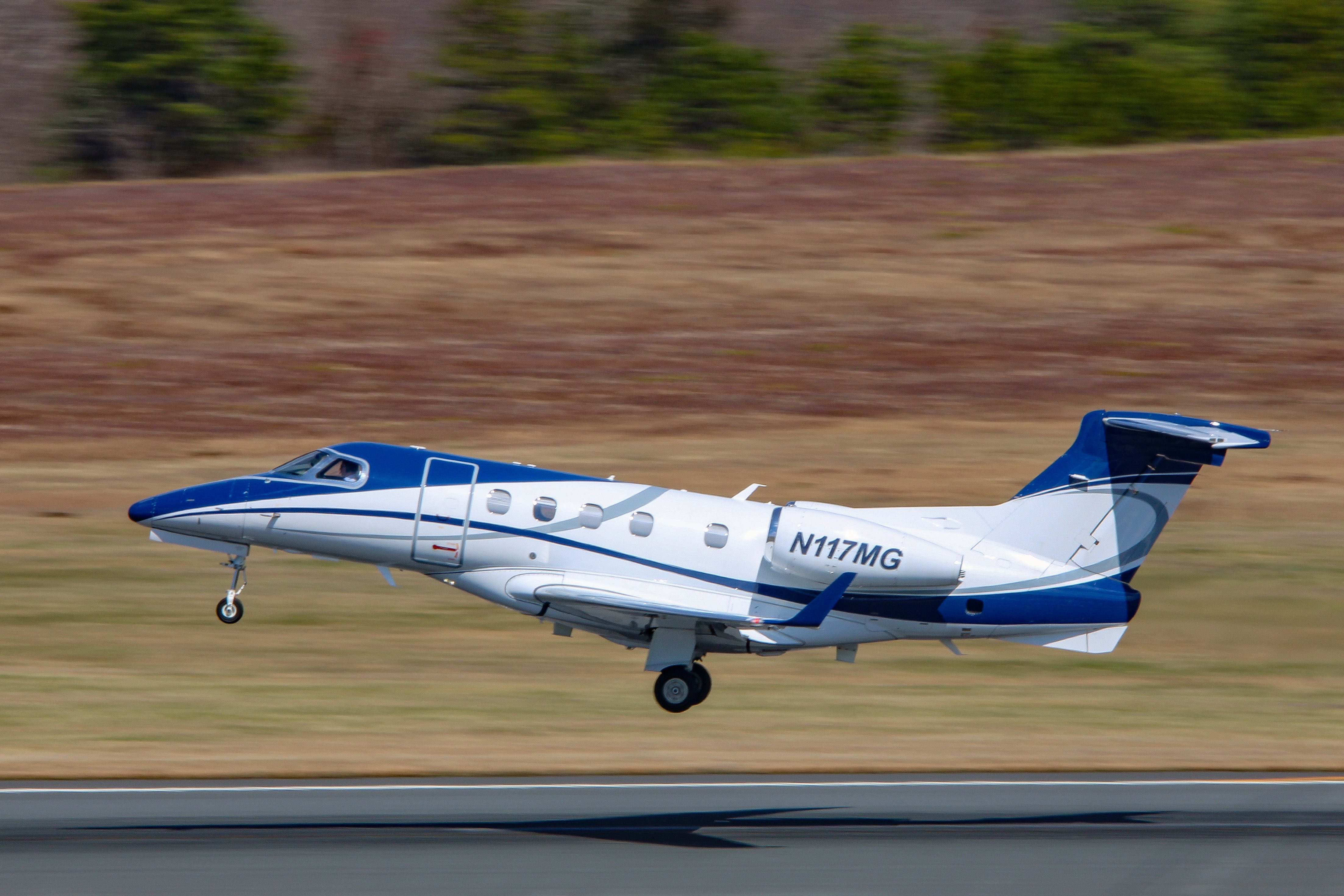 Full size: PRIVATE Embraer Phenom 300 N117MG at Atlantic City International Airport