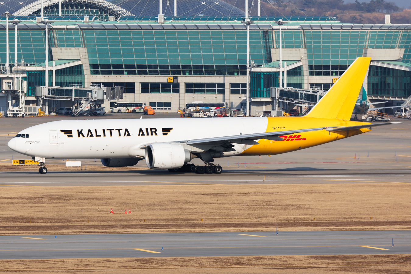 Full size: Kalitta Air Boeing 777-F N772CK at Seoul-Incheon International Airport