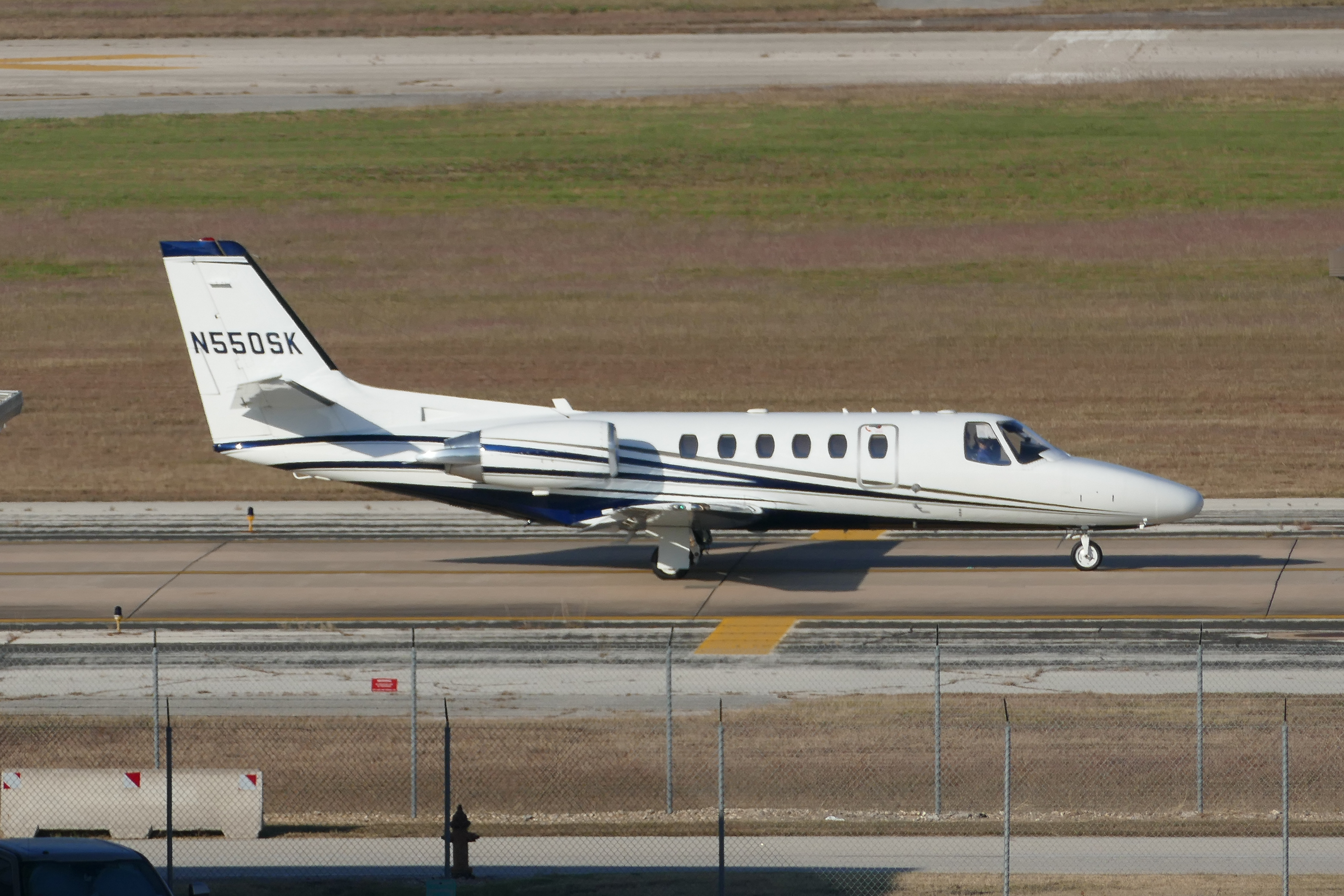 Full size: PRIVATE Cessna 550 Citation Bravo N550SK at Austin-Bergstrom International Airport