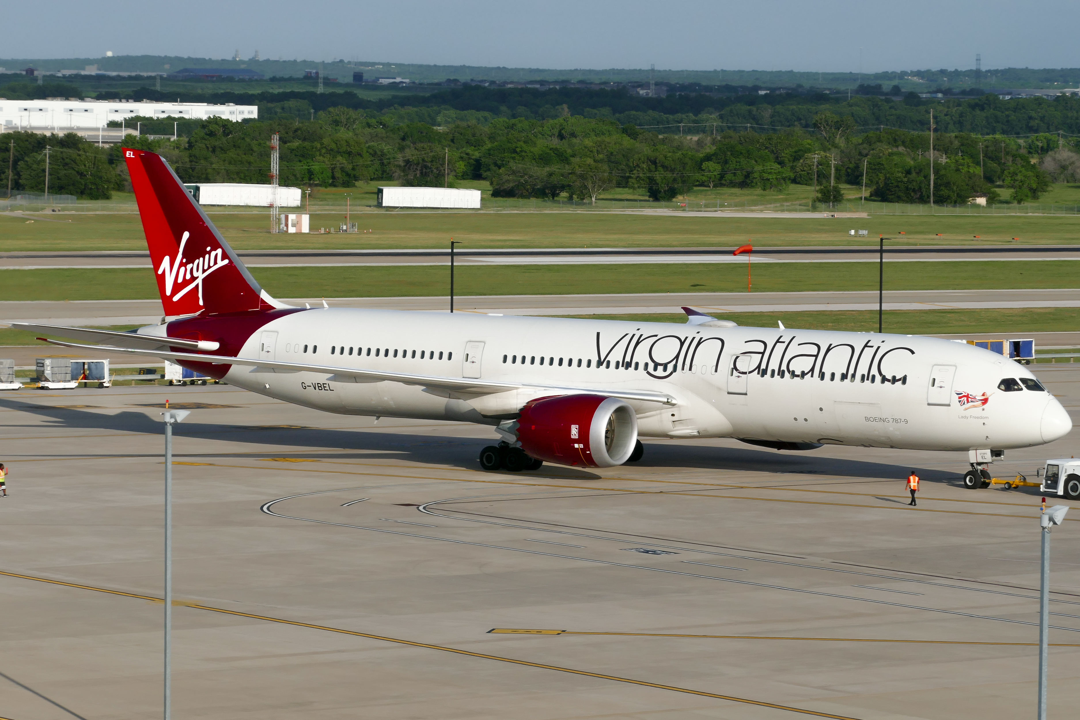 Full size: Virgin Atlantic Boeing 787-9 G-VBEL at Austin-Bergstrom International Airport