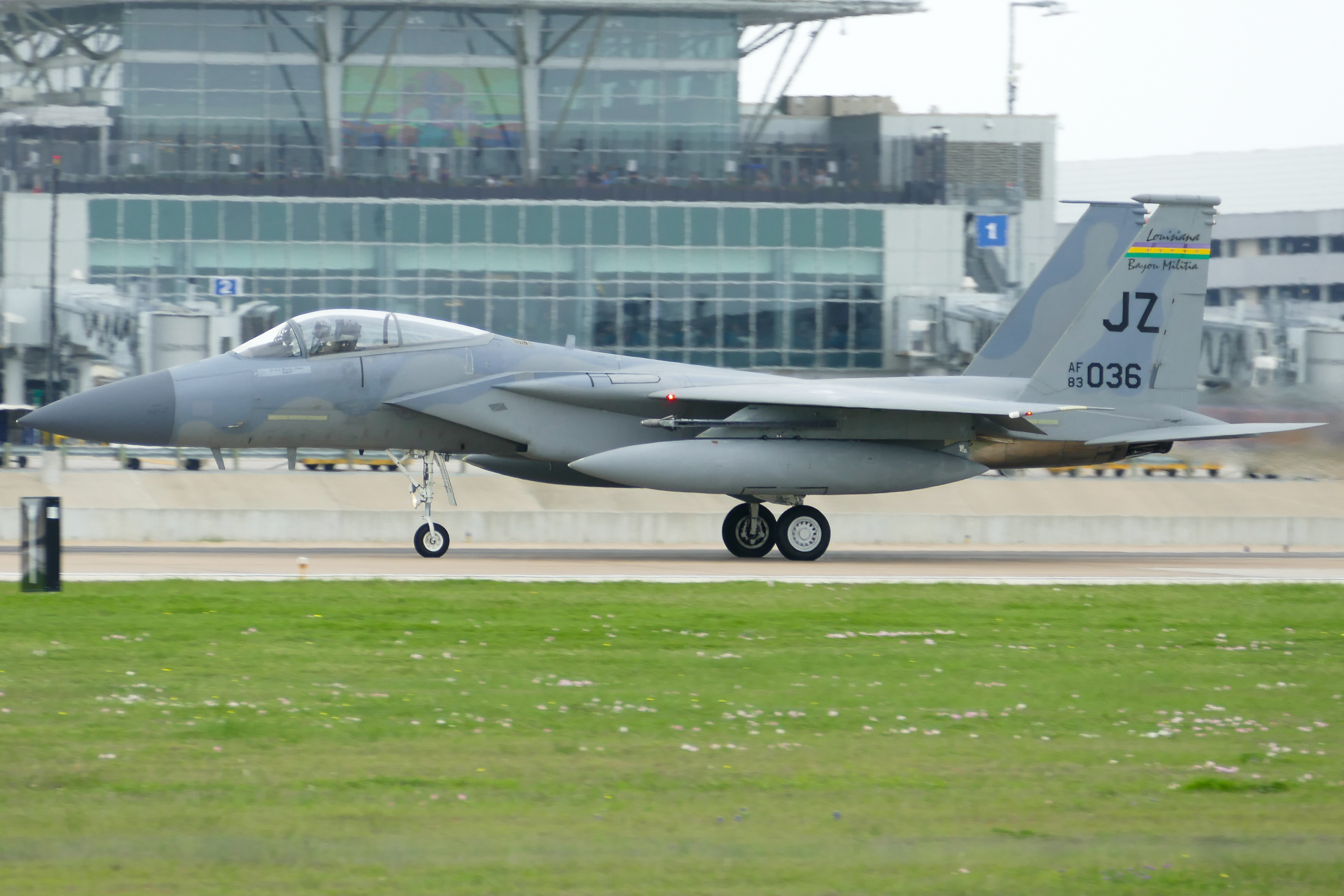 Full size: USN - United States Navy McDonnell Douglas F-15 Eagle 83-0036 at Austin-Bergstrom International Airport
