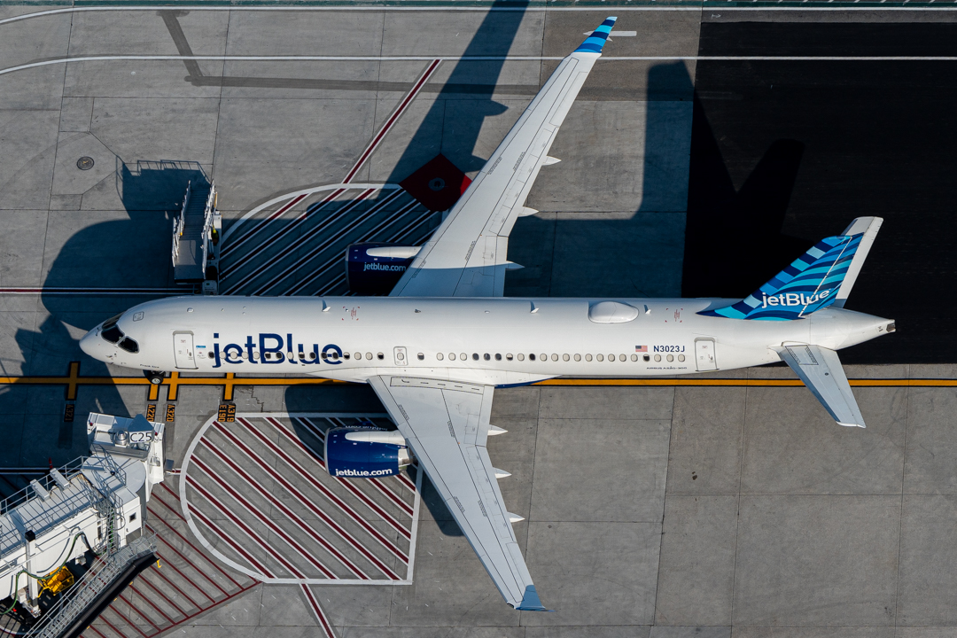 Full size: JetBlue Airways Airbus A220-300 N3023J at General Edward Lawrence Logan International Airport