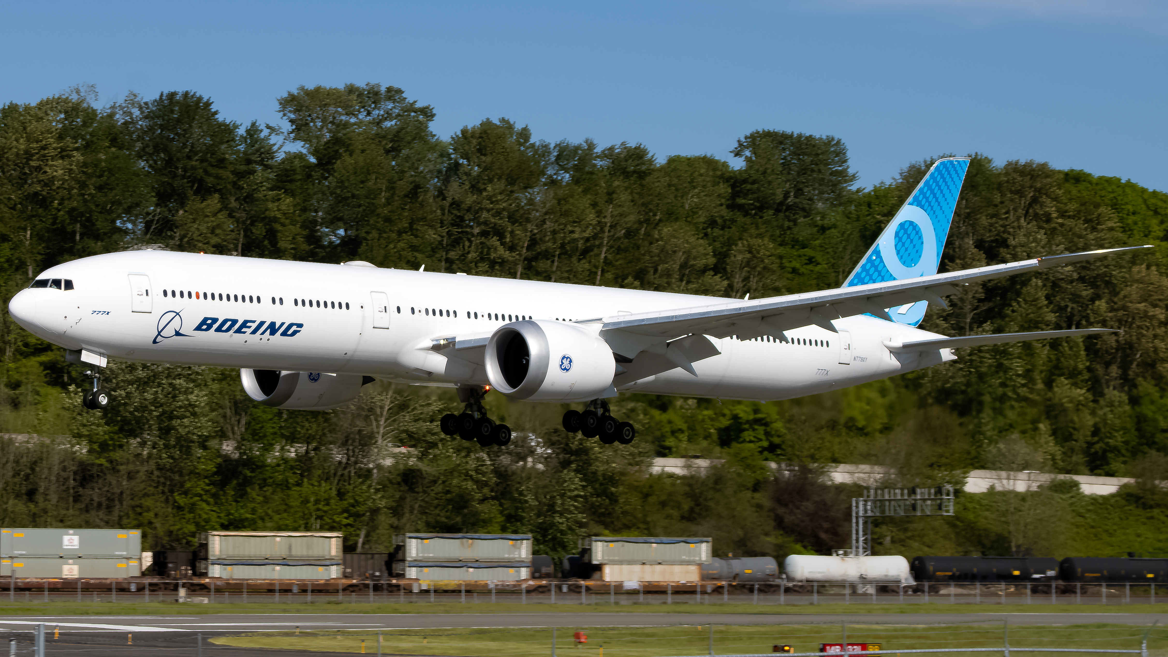 Full size: Boeing Boeing 777-9X N779XY at Boeing Field/King County International Airport