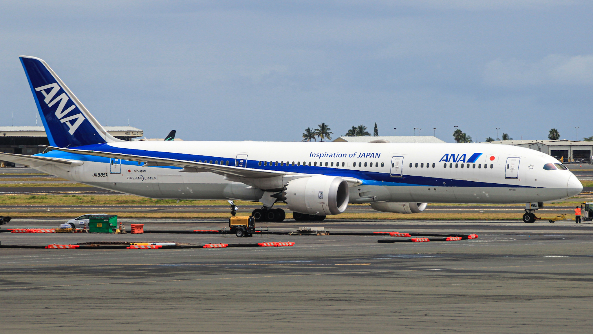Full size: All Nippon Airways Boeing 787-9 JA885A at Daniel K Inouye International Airport