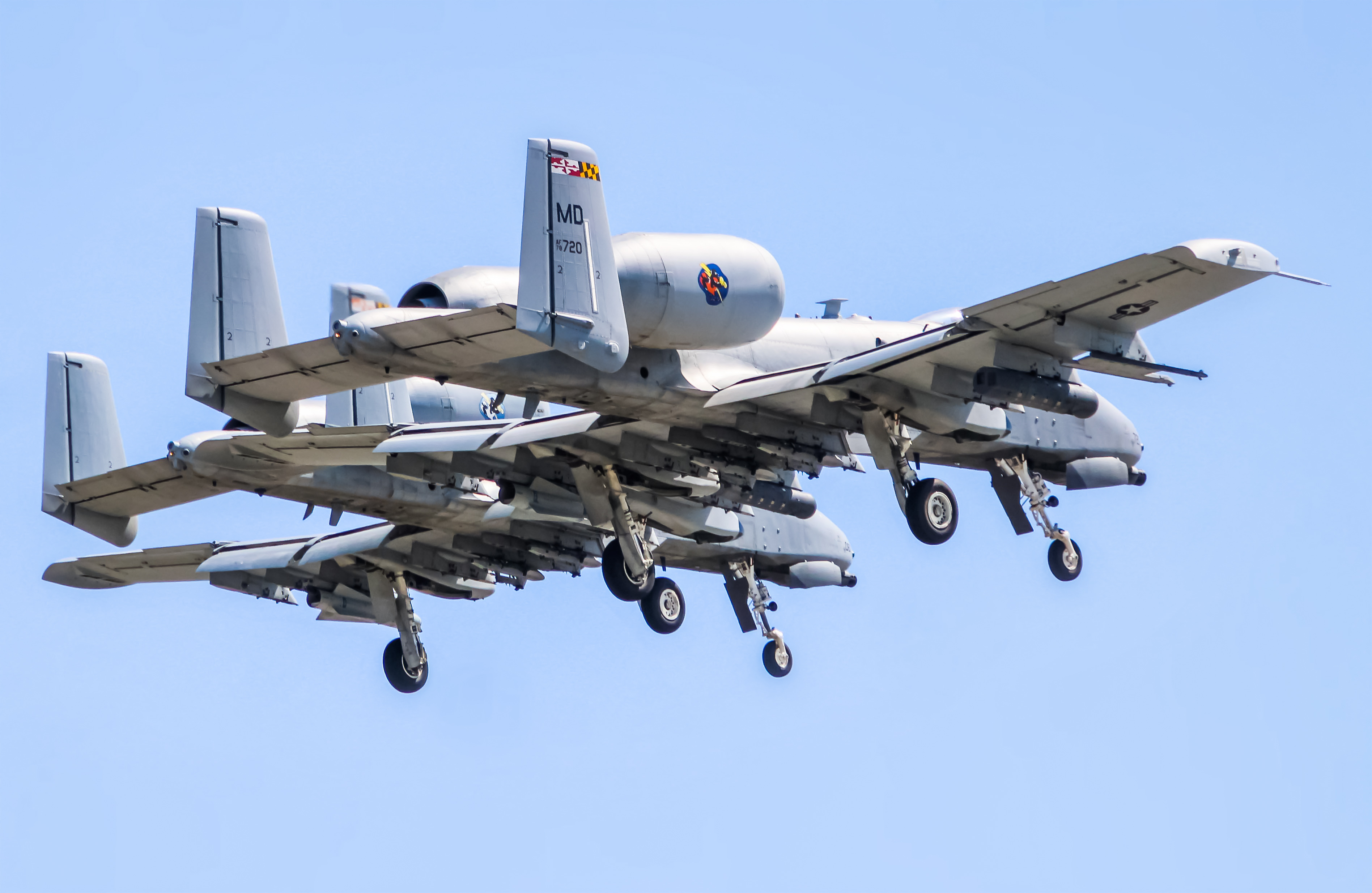 Full size: USAF - United States Air Force Fairchild A-10 Thunderbolt 78-0720 at Martin State Airport