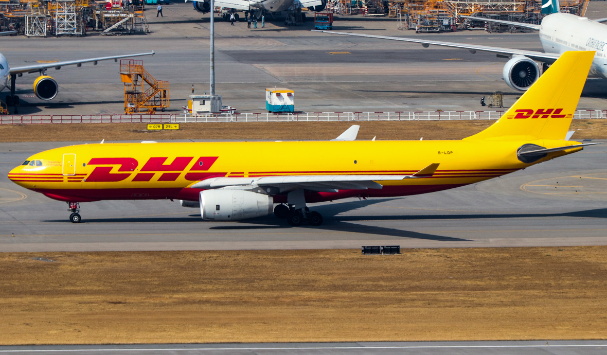 Full size: DHL Airbus A330-200F B-LDP at Hong Kong International Airport