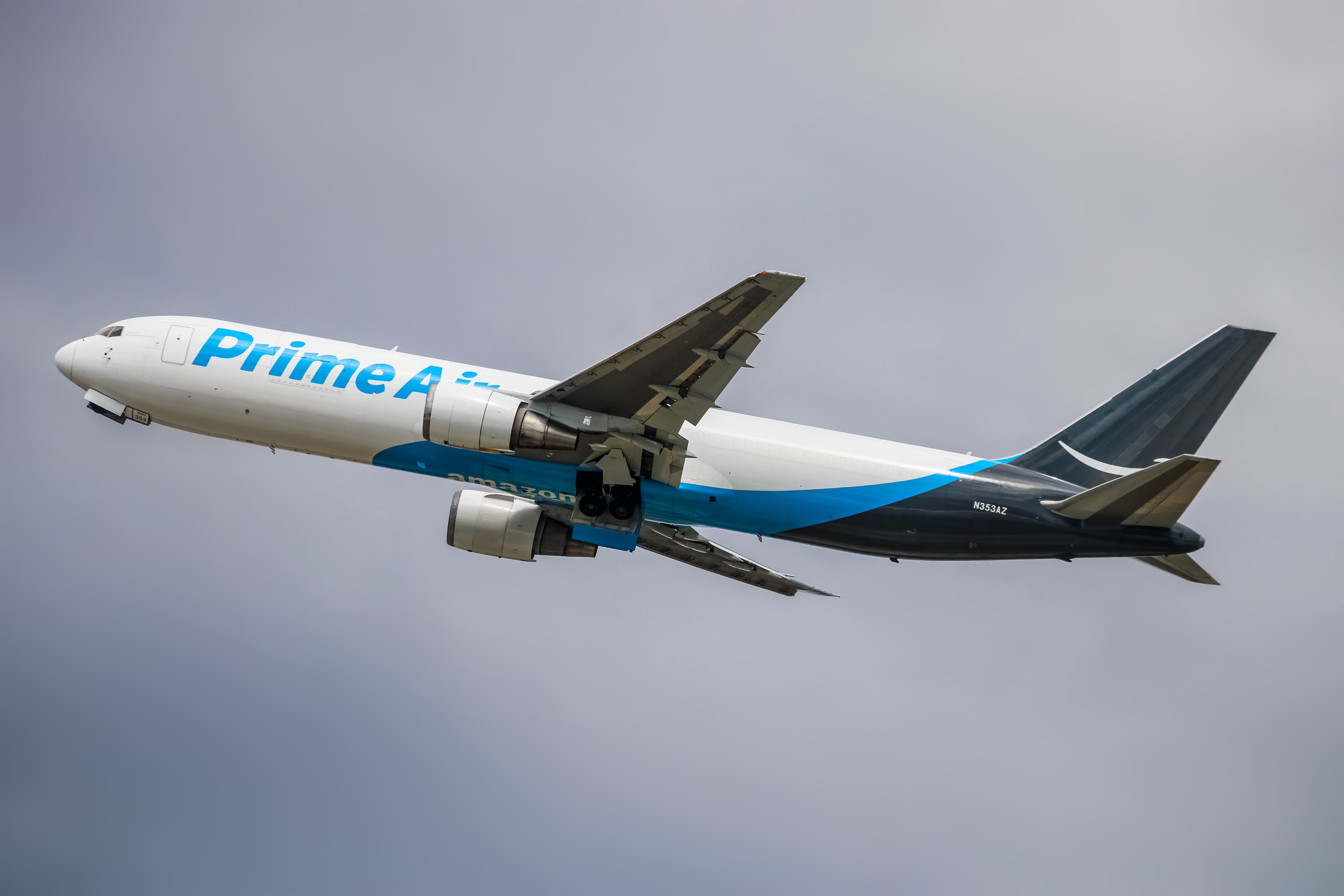 Full size: Amazon Air  Boeing 767-300F N353AZ at Baltimore/Washington International Thurgood Marshall Airport