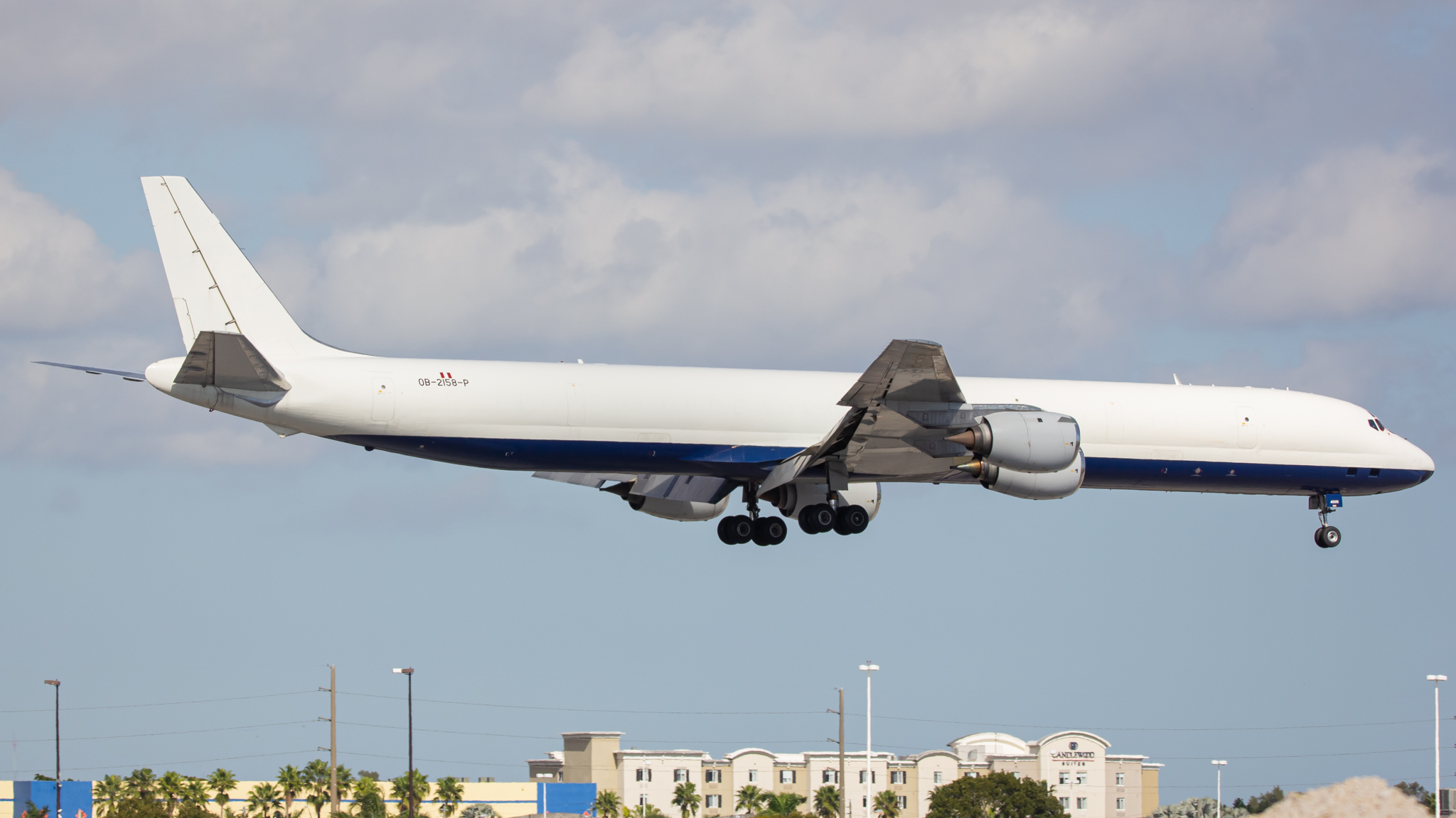 Full size: Skybus Jet Cargo Douglas DC-8 OB-2158-P at Miami International Airport