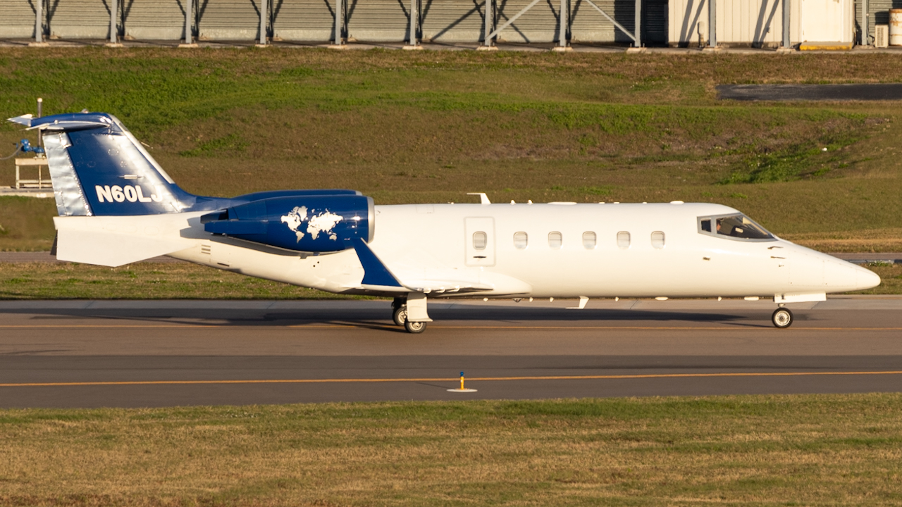 Full size: PRIVATE Learjet 60 N60LJ at Tampa International Airport