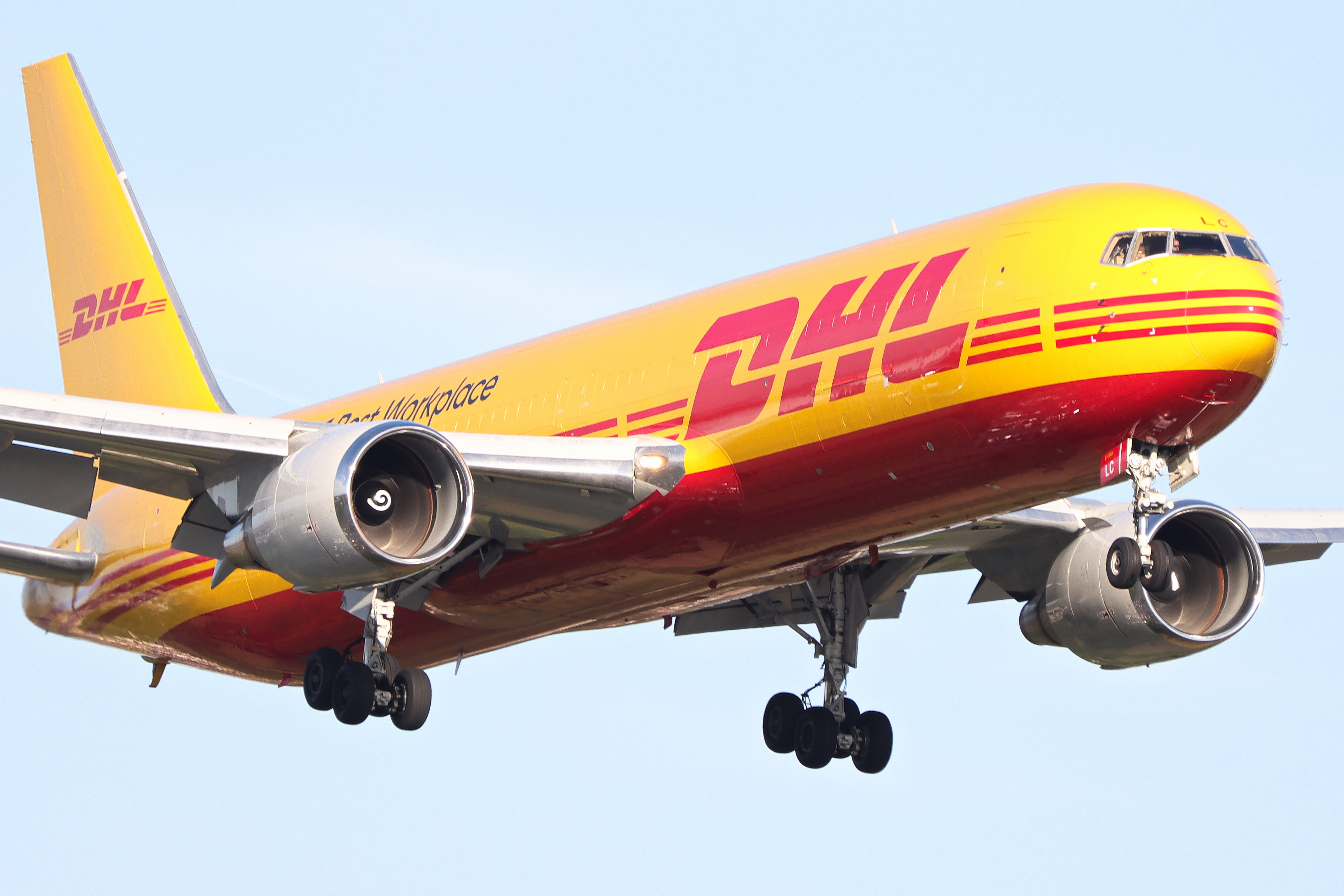 Full size: DHL Boeing 767-300F G-DHLC at London Heathrow International Airport