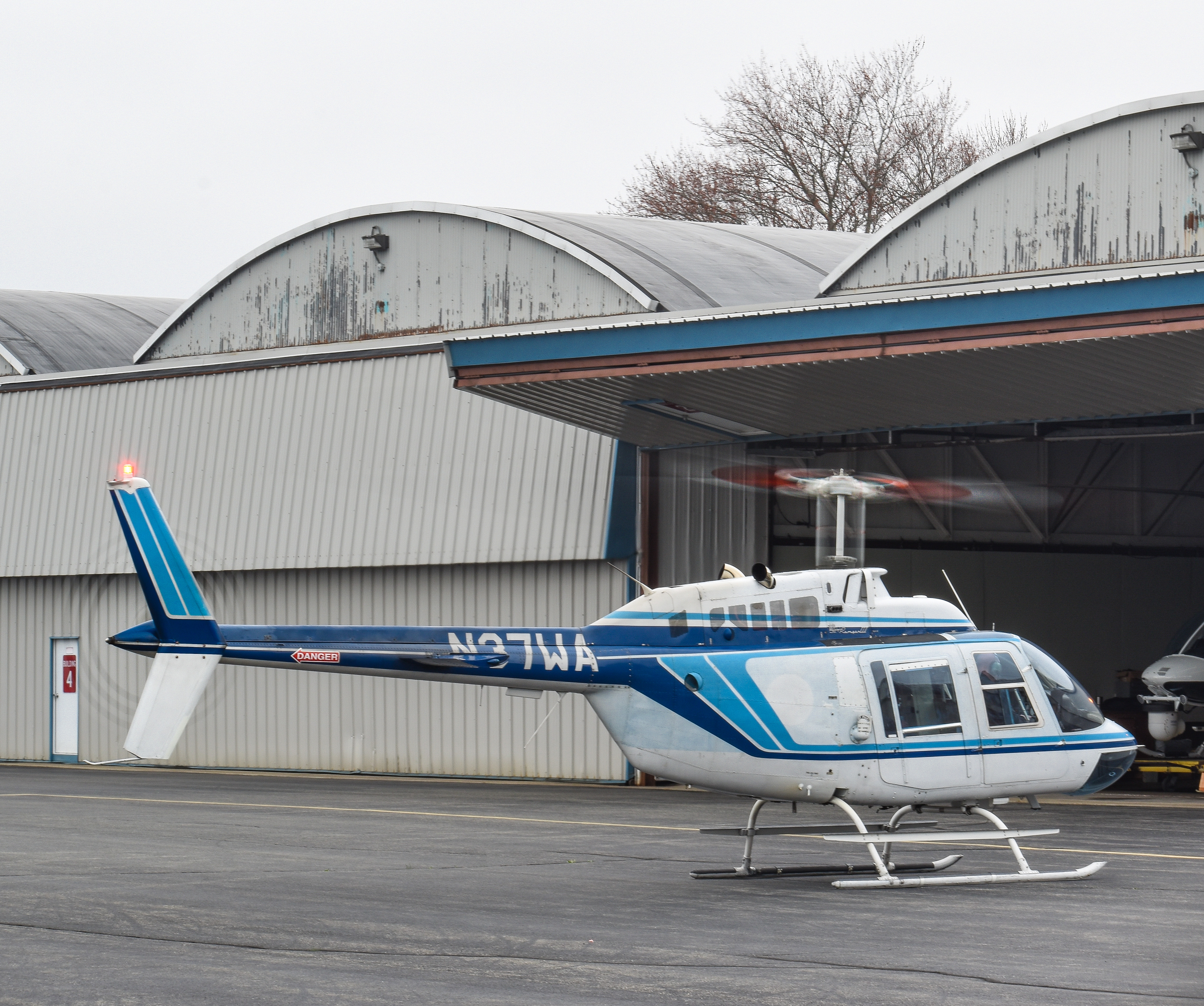 Full size: PRIVATE Bell 206 N37WA at Norwood Memorial Airport