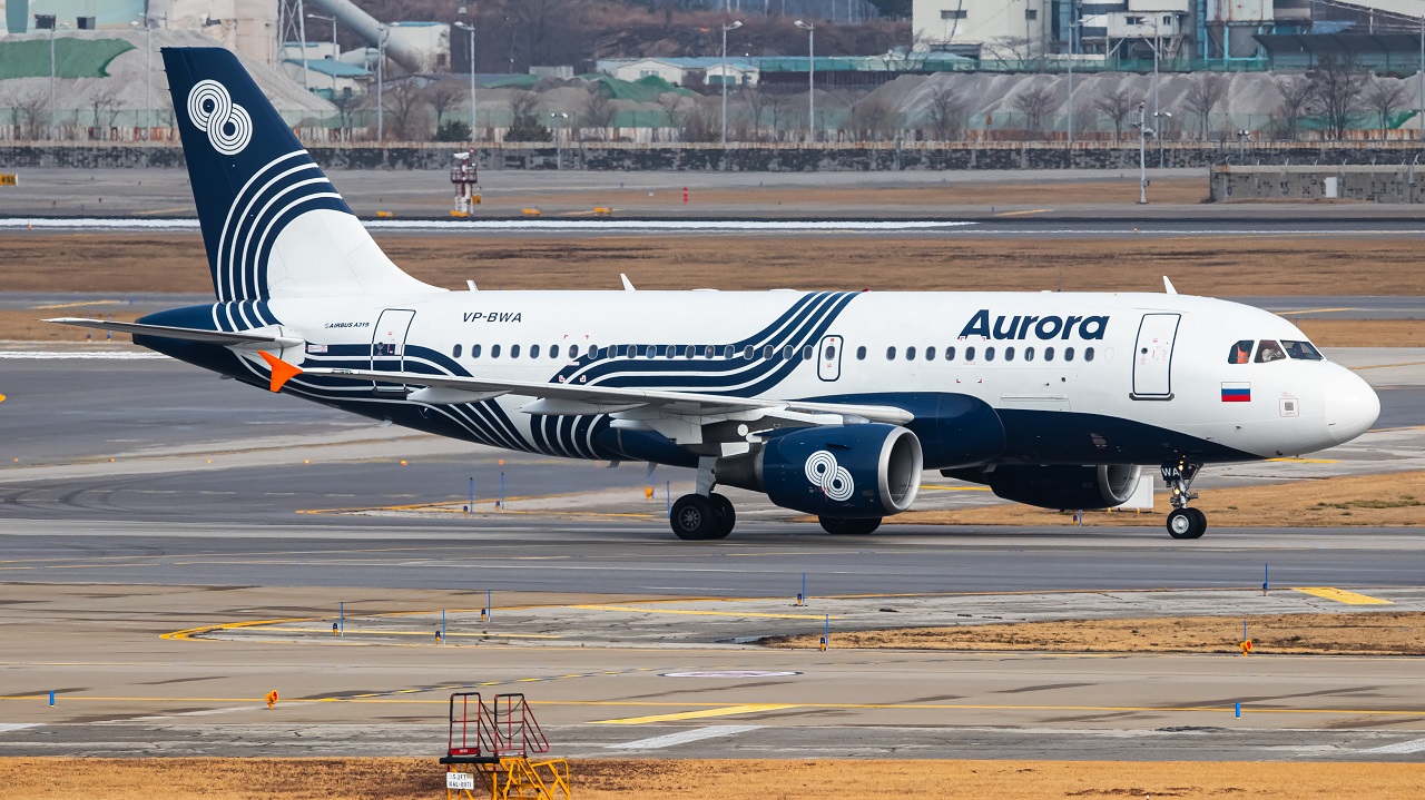 Full size: Aurora Airbus A319 VP-BWA at Seoul-Incheon International Airport
