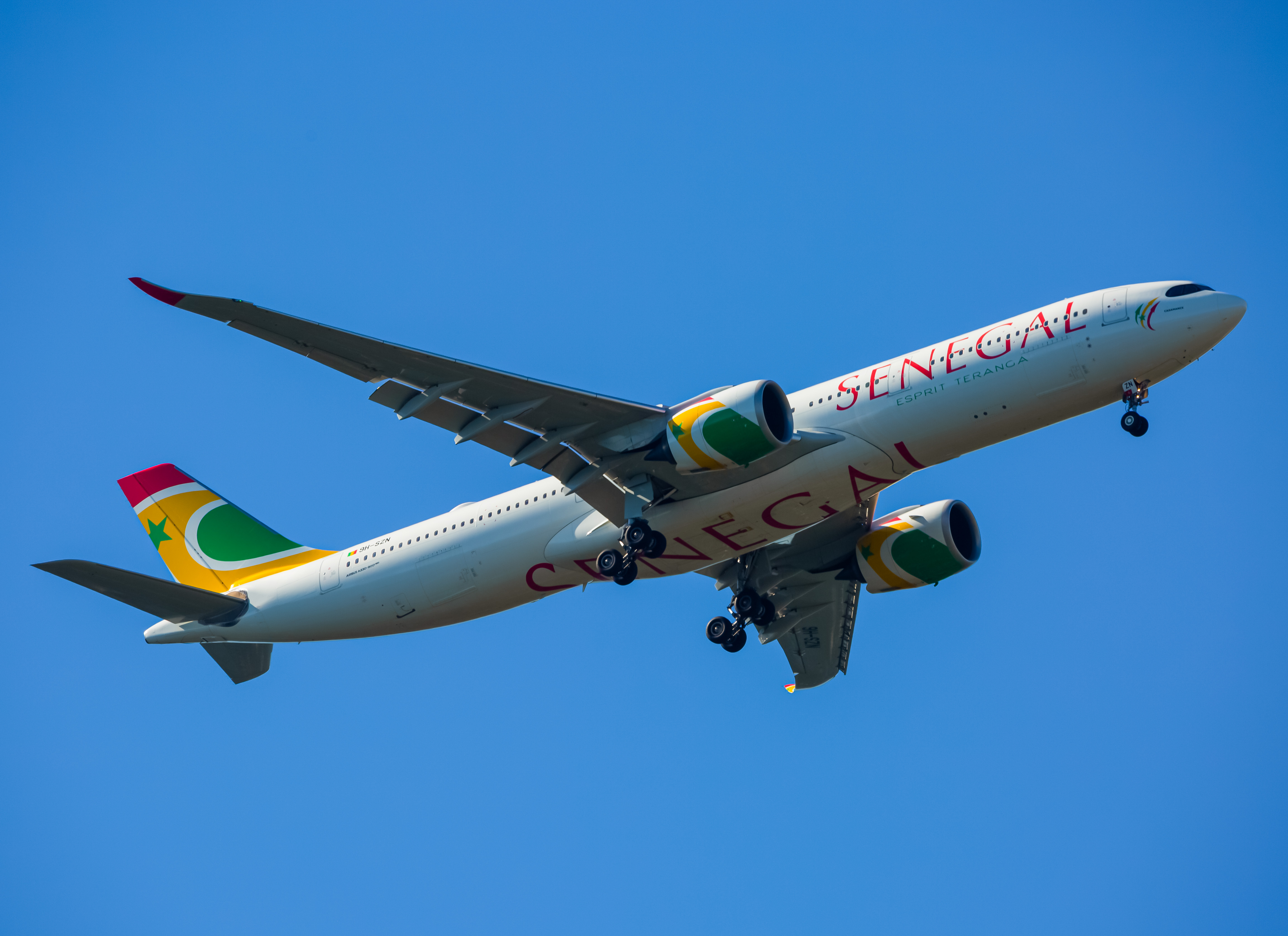 Full size: Air Senegal Airbus A330-900 9H-SZN at Baltimore/Washington International Thurgood Marshall Airport