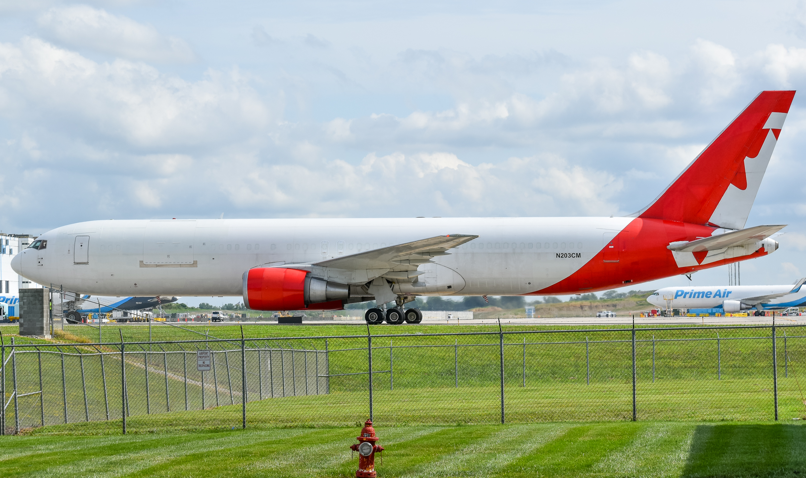 Full size: ABX Air Boeing 767-300F N203CM at Cincinnati/Northern Kentucky International Airport