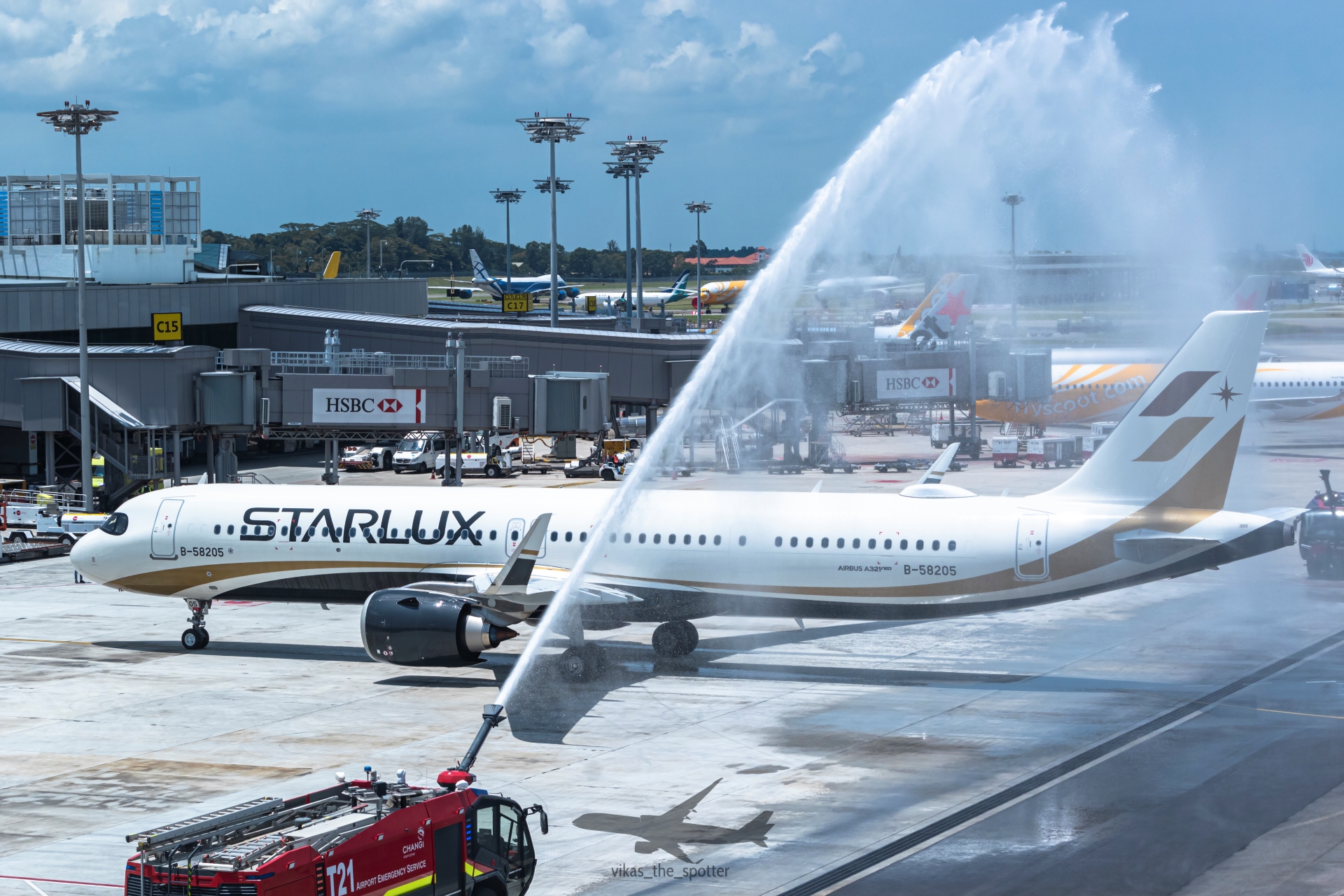 Full size: Starlux Airlines Airbus A321NEO B-58205 at Singapore-Changi Airport