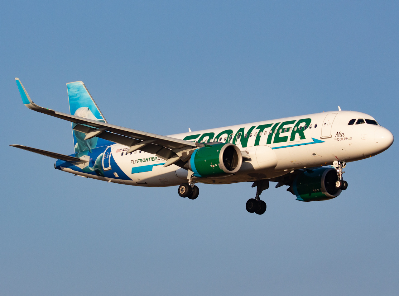 Full size: Frontier Airlines Airbus A320NEO N311FR at Tampa International Airport