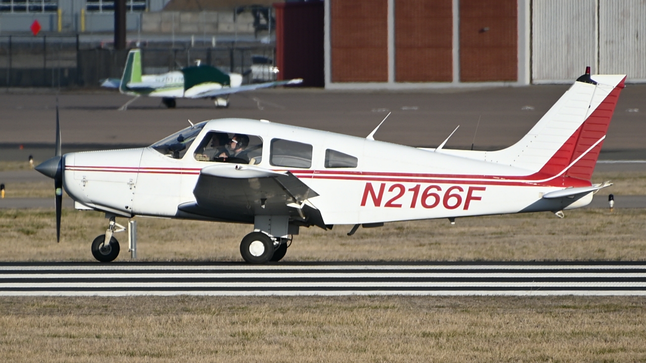 Full size: PRIVATE Piper PA-28 N2166F at Norman University of Oklahoma Westheimer Airport