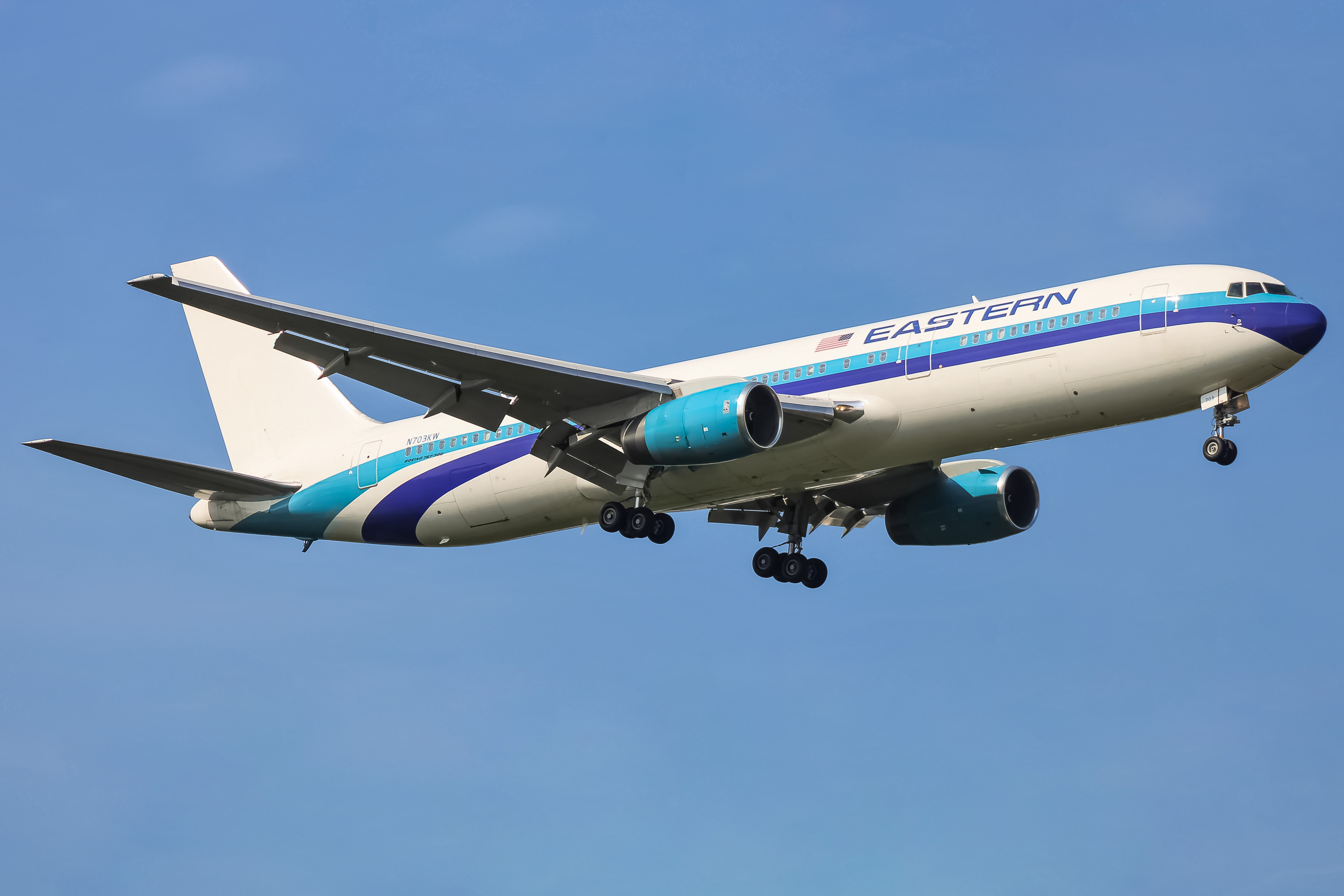 Full size: Eastern Airlines Boeing 767-300ER N703KW at Washington Dulles International Airport