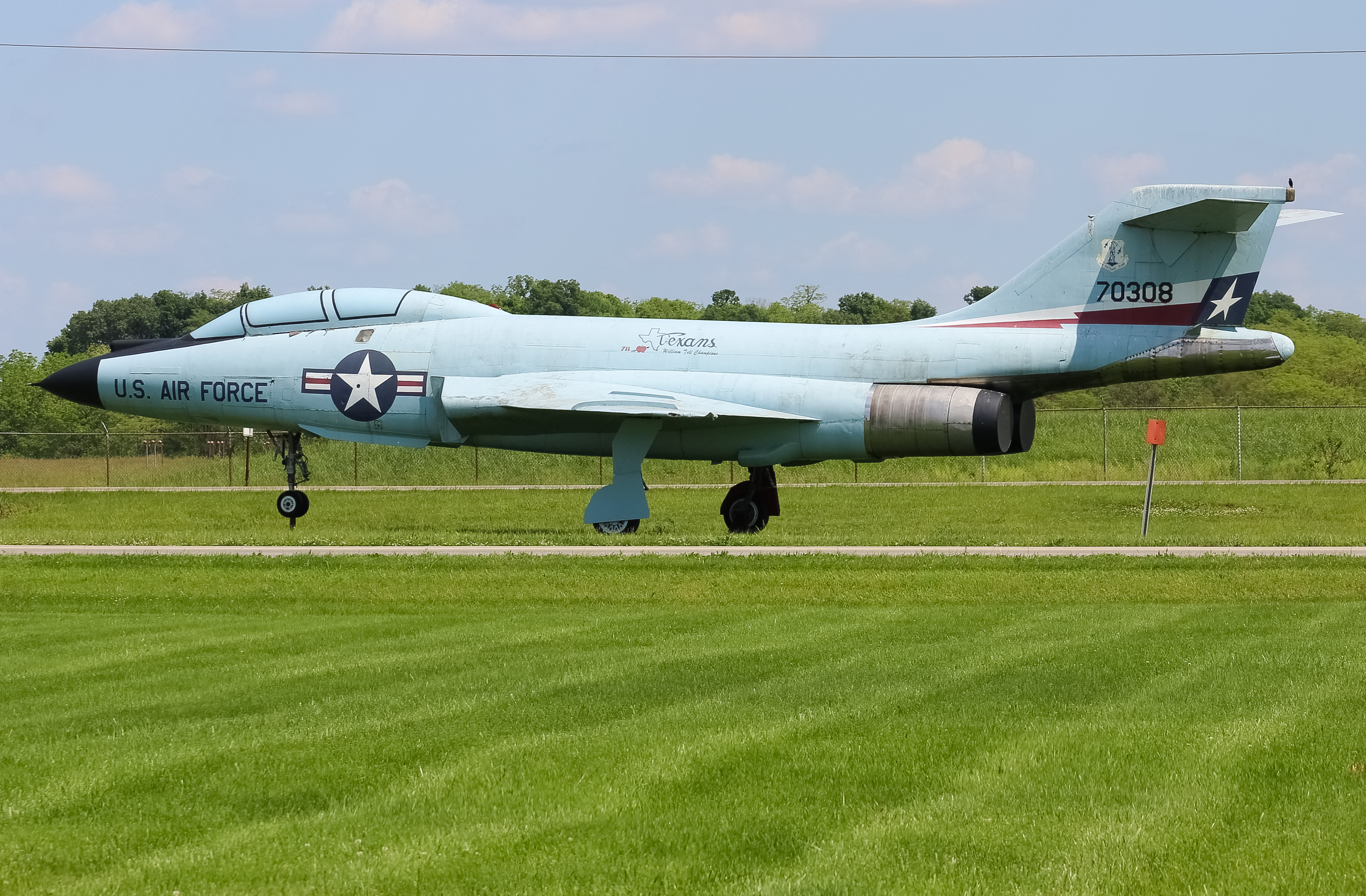 Full size: USAF - United States Air Force McDonnell TF-101 Voodoo 57-0308 at Wilmington Air Park
