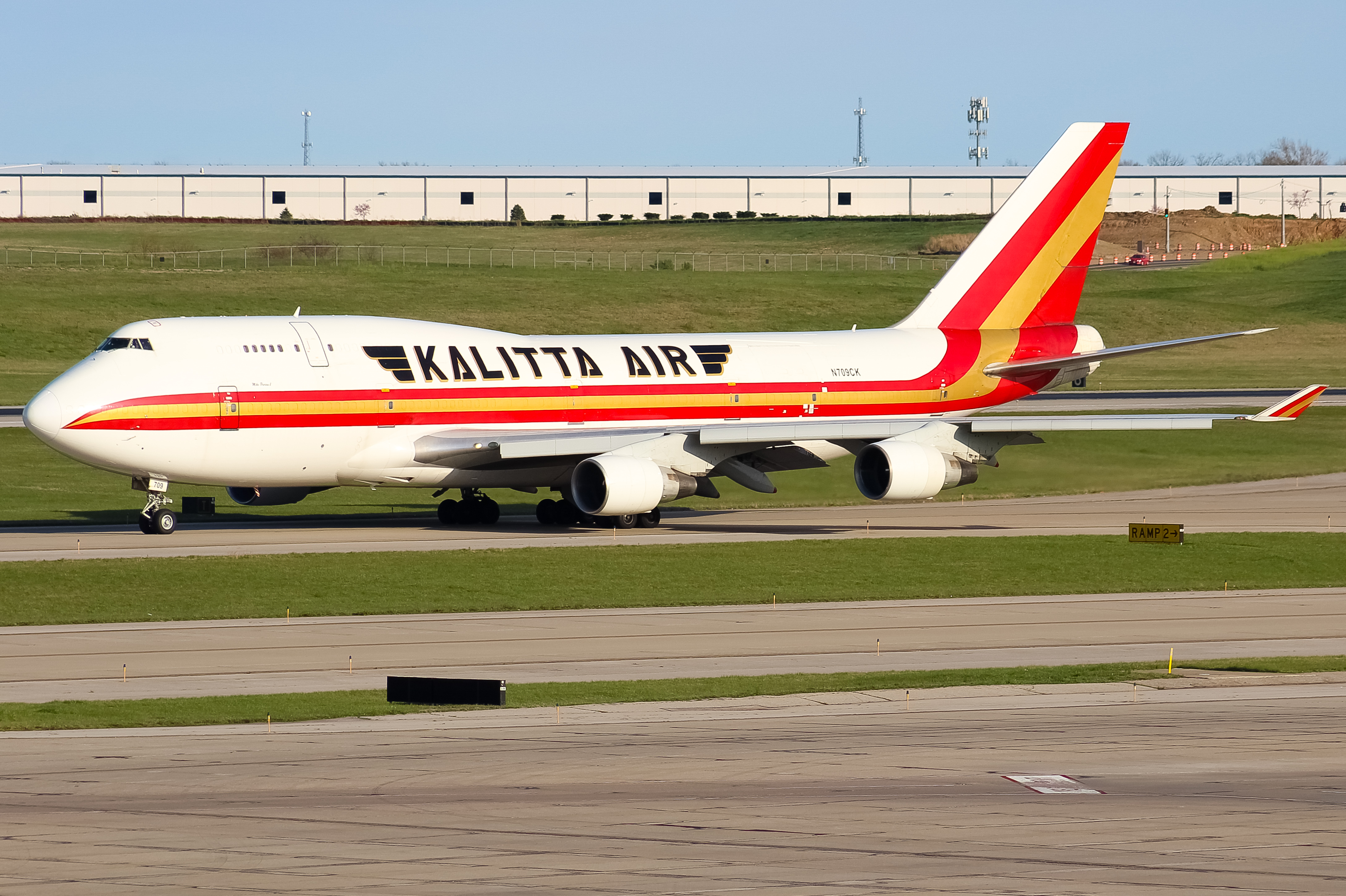 Full size: Kalitta Air Boeing 747-400F N709CK at Cincinnati/Northern Kentucky International Airport