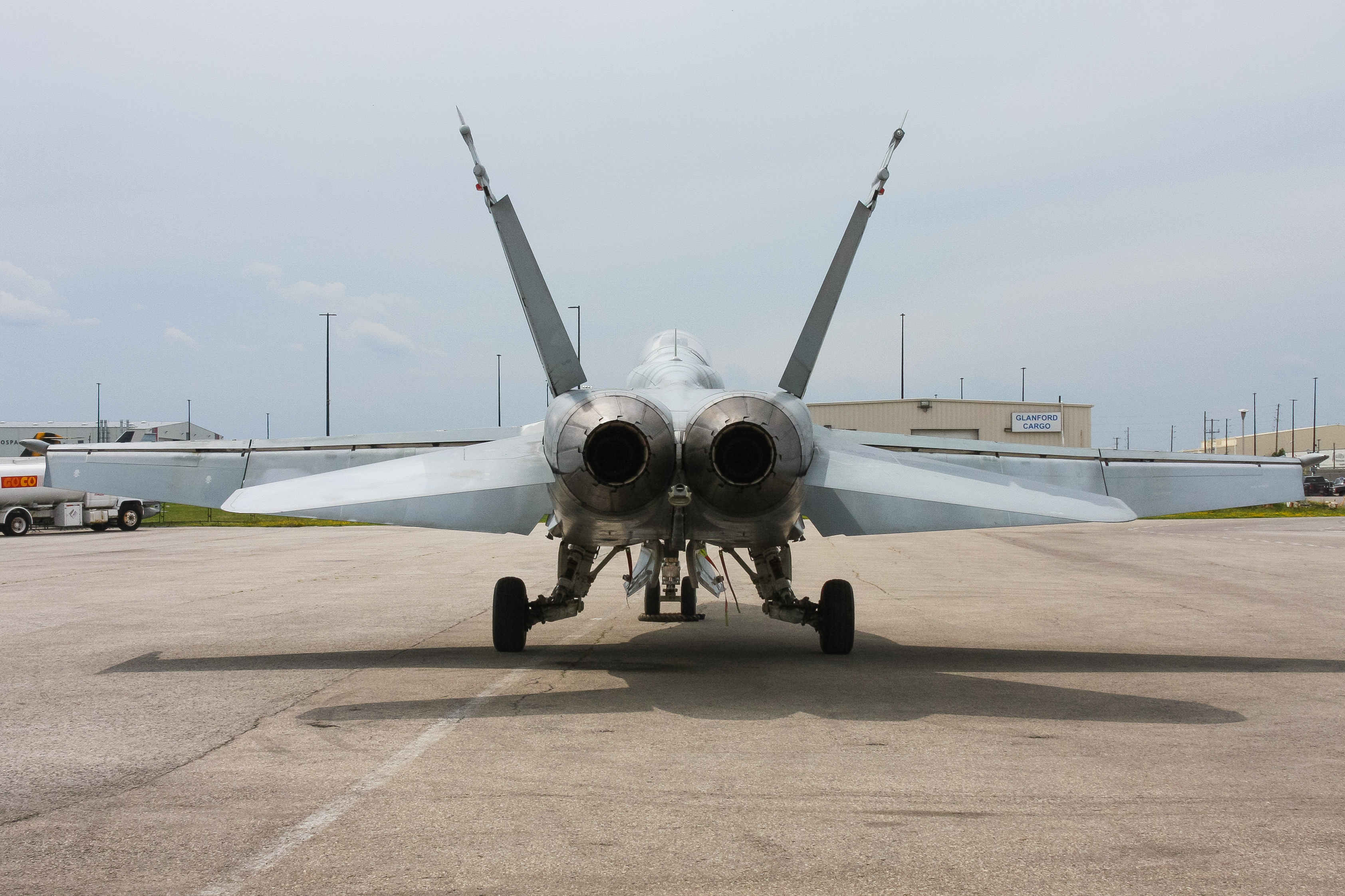 Full size: Royal Canadian Air Force McDonnell Douglas CF-188B Hornet 188936 at Hamilton John C. Munro International Airport