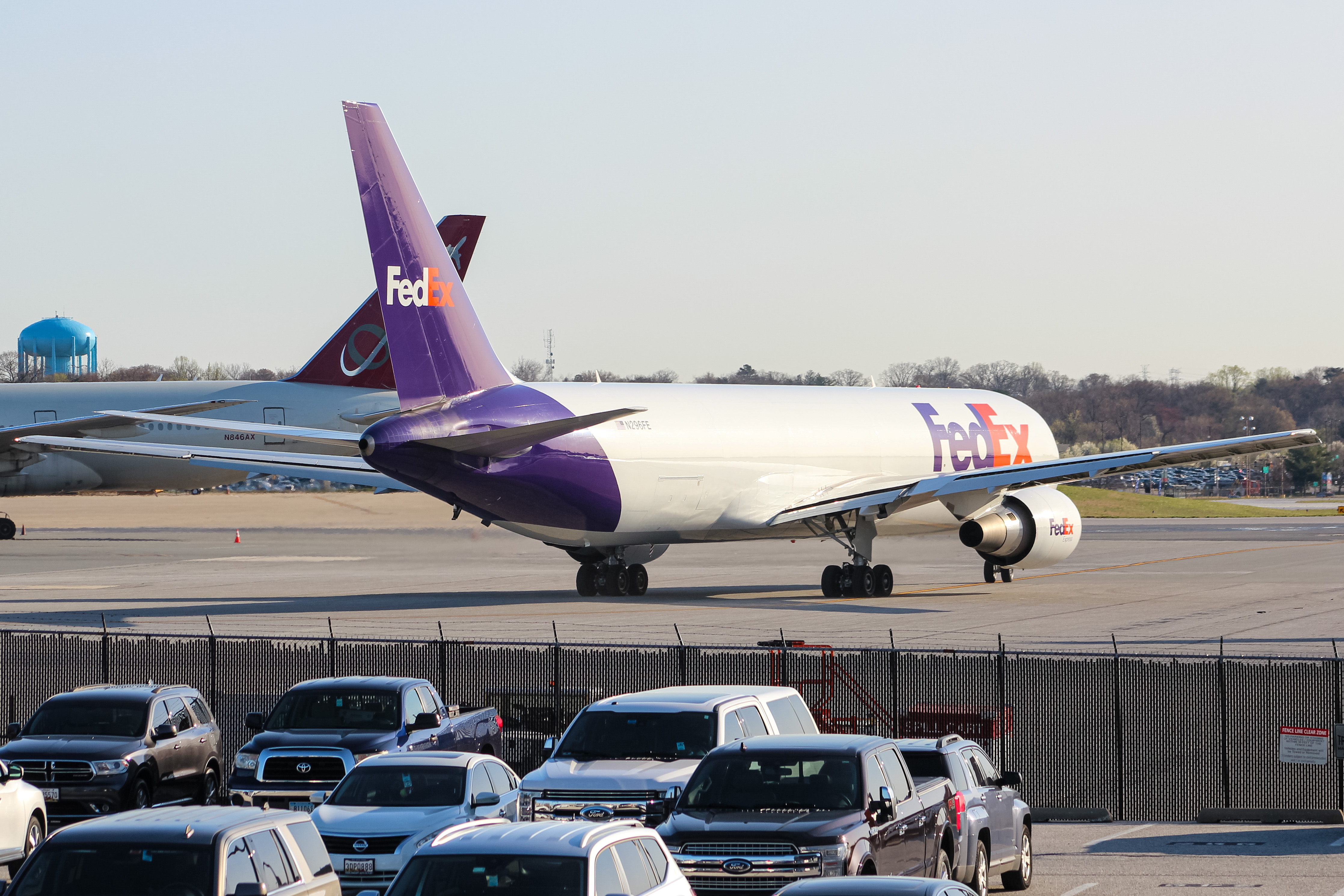 Full size: FedEx Boeing 767-300F N296FE at Baltimore/Washington International Thurgood Marshall Airport