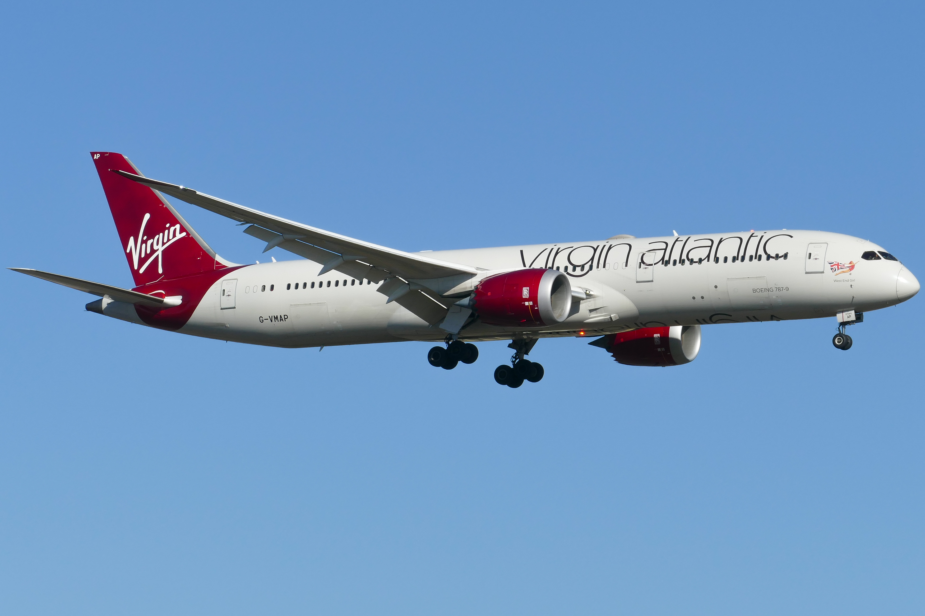 Full size: Virgin Atlantic Boeing 787-9 G-VMAP at Austin-Bergstrom International Airport