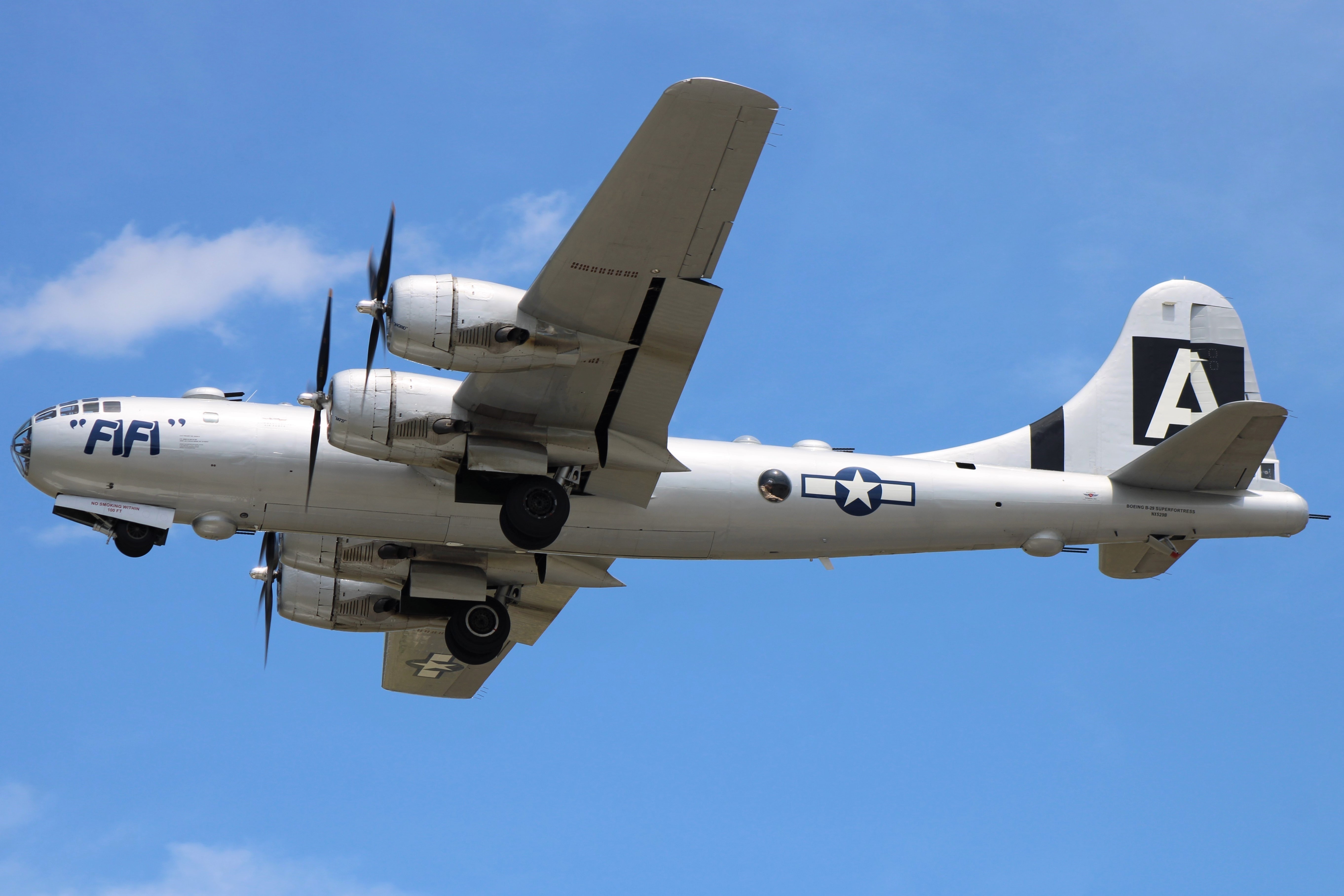 Full size: PRIVATE Boeing B-29 SuperFortress N529B at Martin State Airport