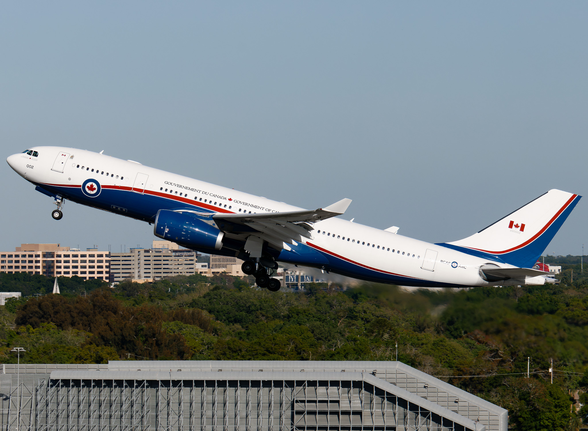 Full size: Royal Canadian Air Force Airbus CC-330 Husky 330002 at Tampa International Airport