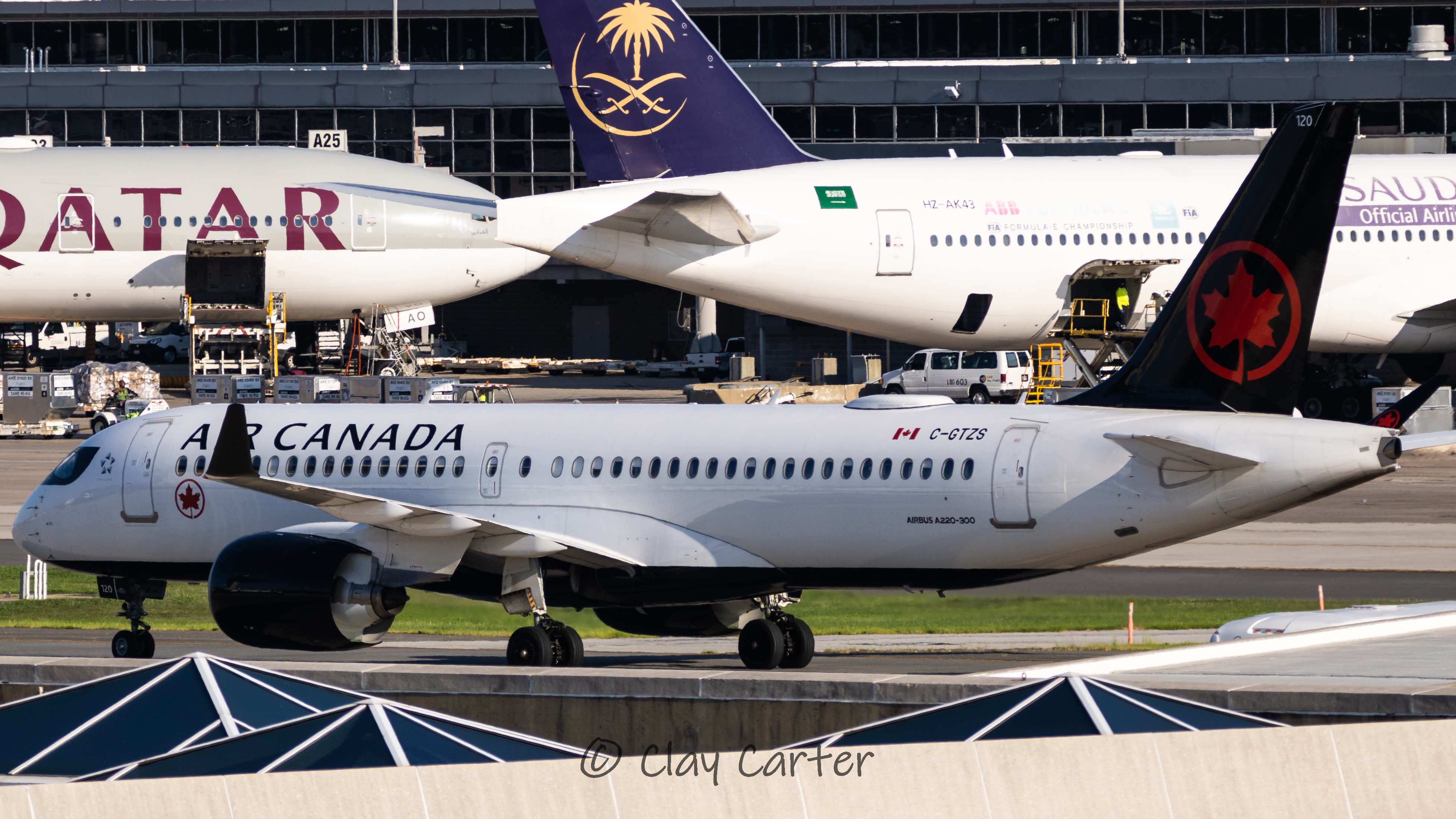 Full size: Air Canada Airbus A220-300 C-GTZS at Washington Dulles International Airport