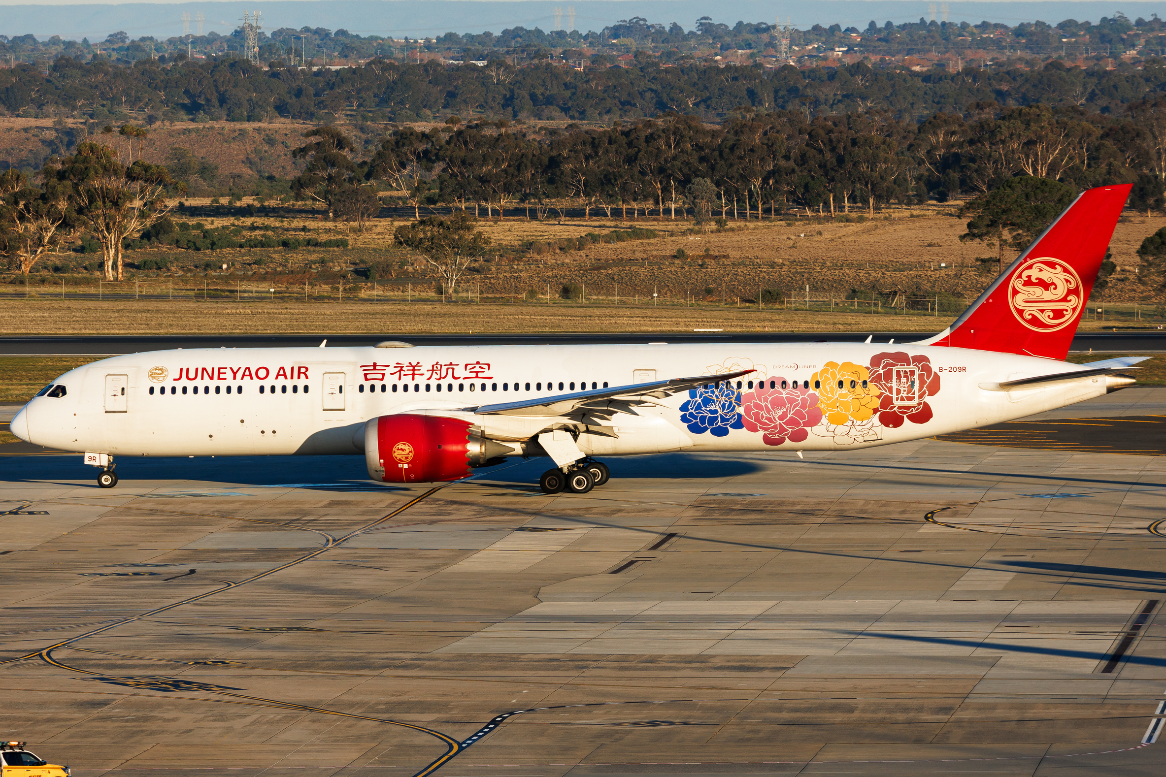 Full size: Juneyao Airlines Boeing 787-9 B-209R at Melbourne Airport