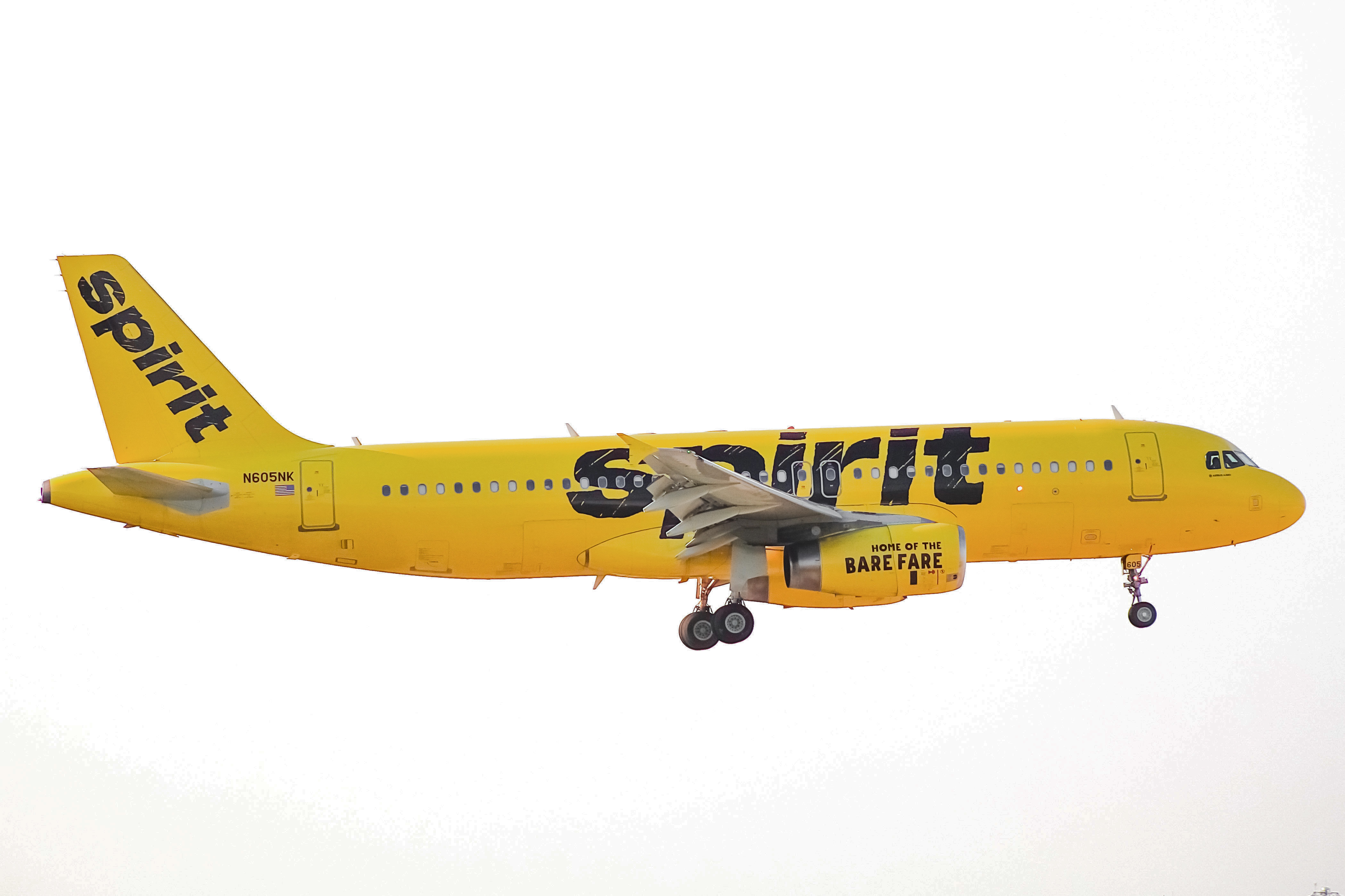 Full size: Spirit Airlines Airbus A320 N605NK at Chicago O'Hare International Airport