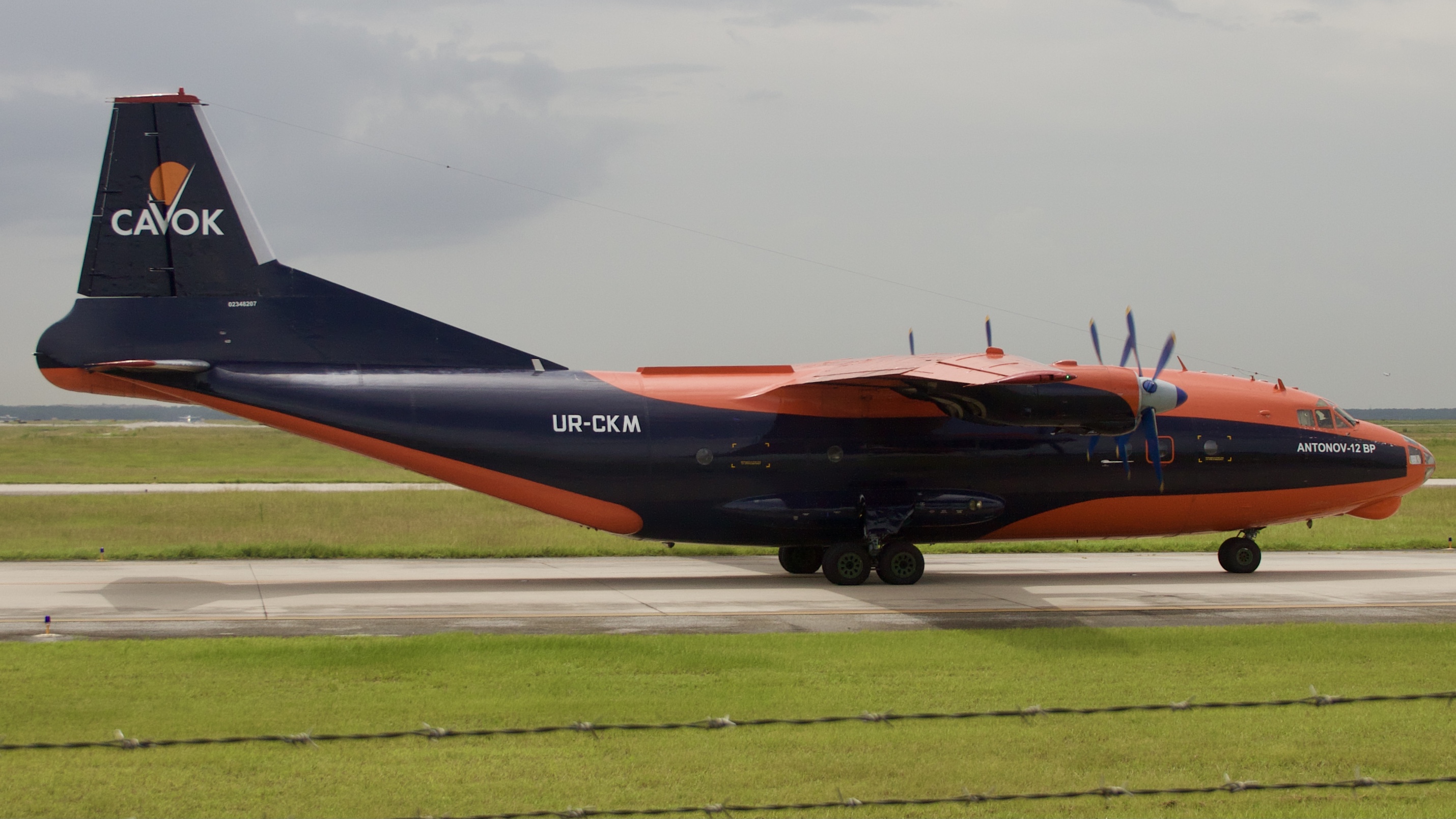 Full size: CAVOK Air Antonov An-12 UR-CKM at Houston-George Bush Intercontinental Airport