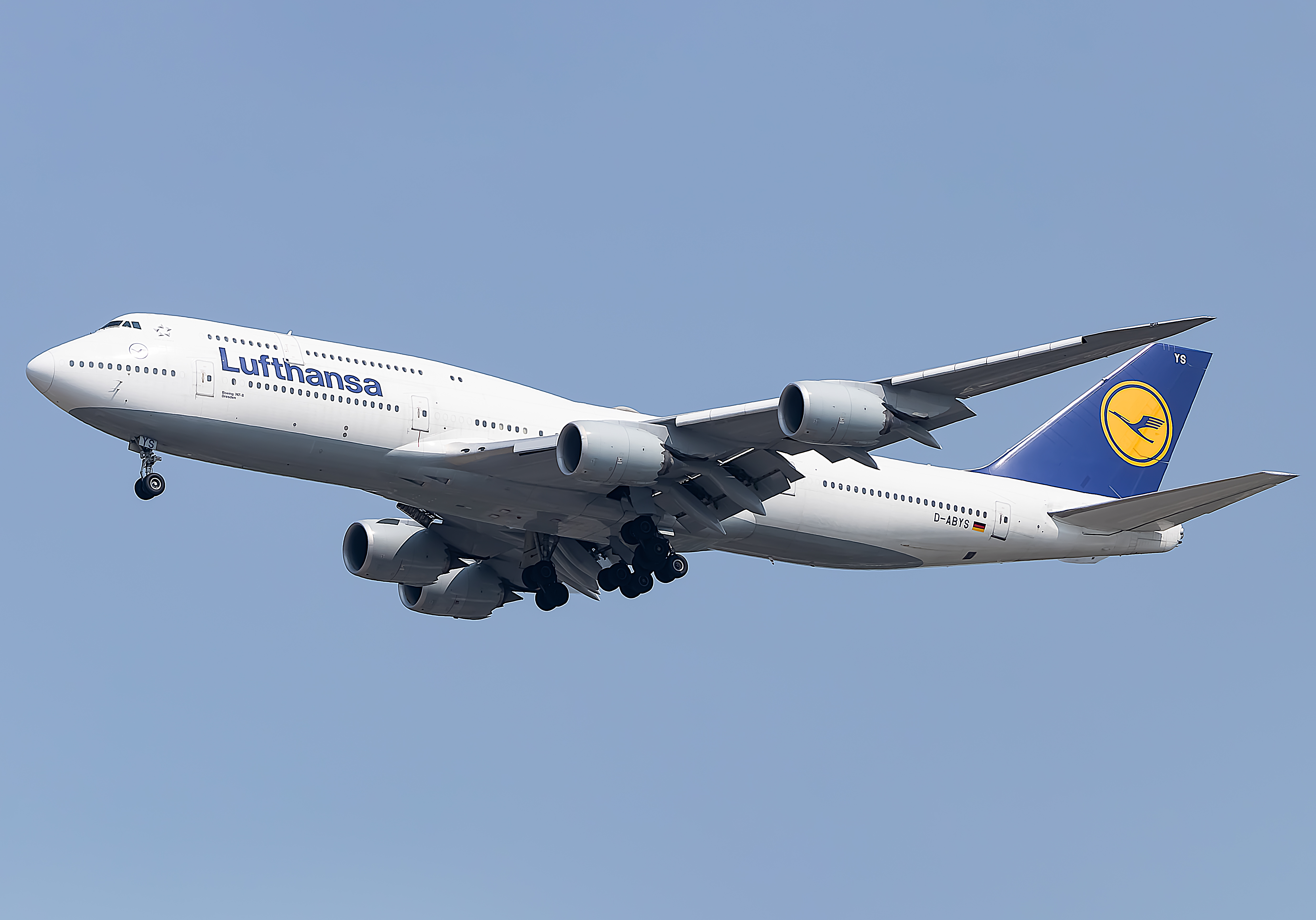 Full size: Lufthansa Boeing 747-8i D-ABYS at Washington Dulles International Airport
