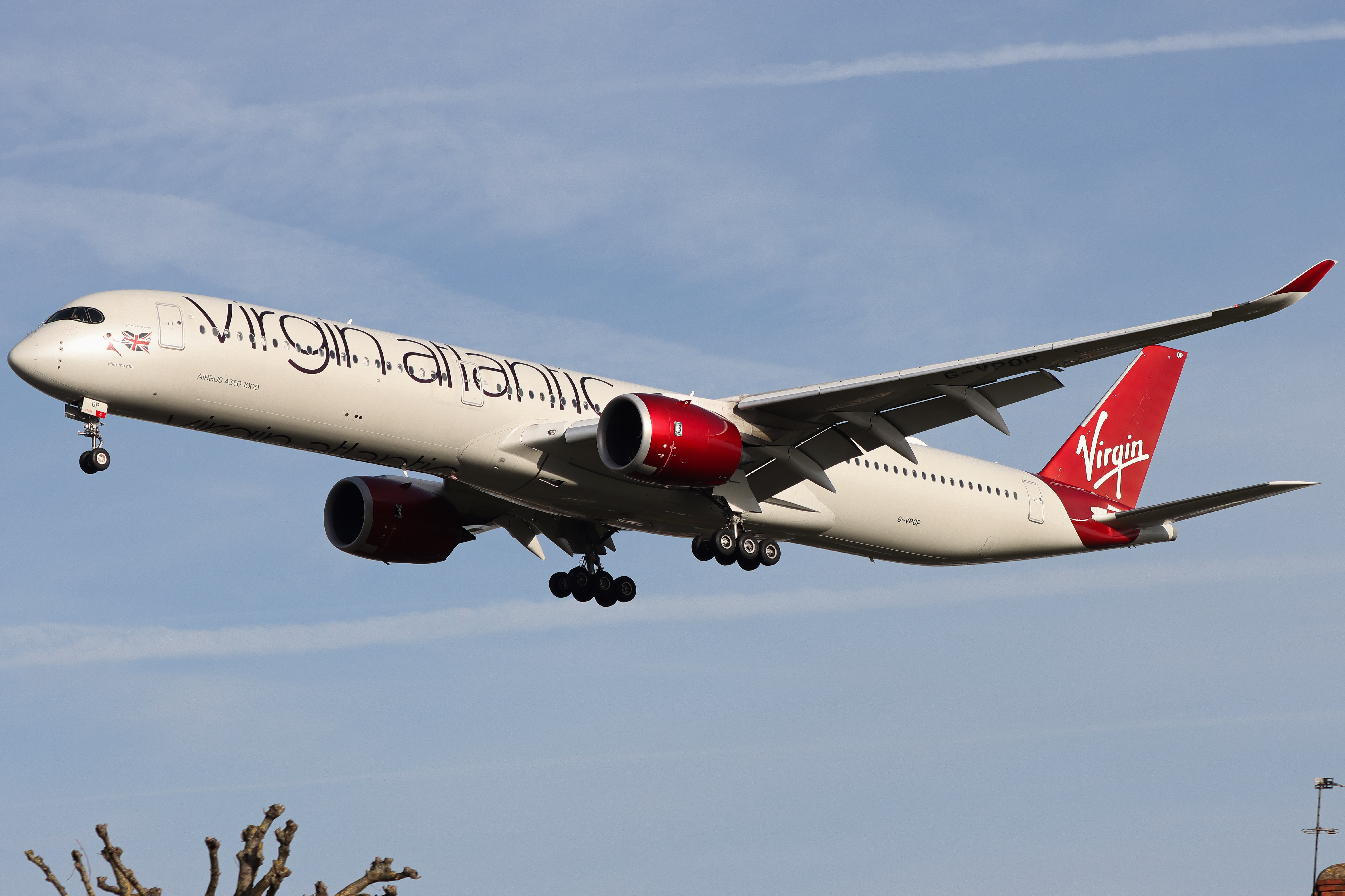 Full size: Virgin Atlantic  Airbus A350-1000 G-VPOP at London Heathrow International Airport