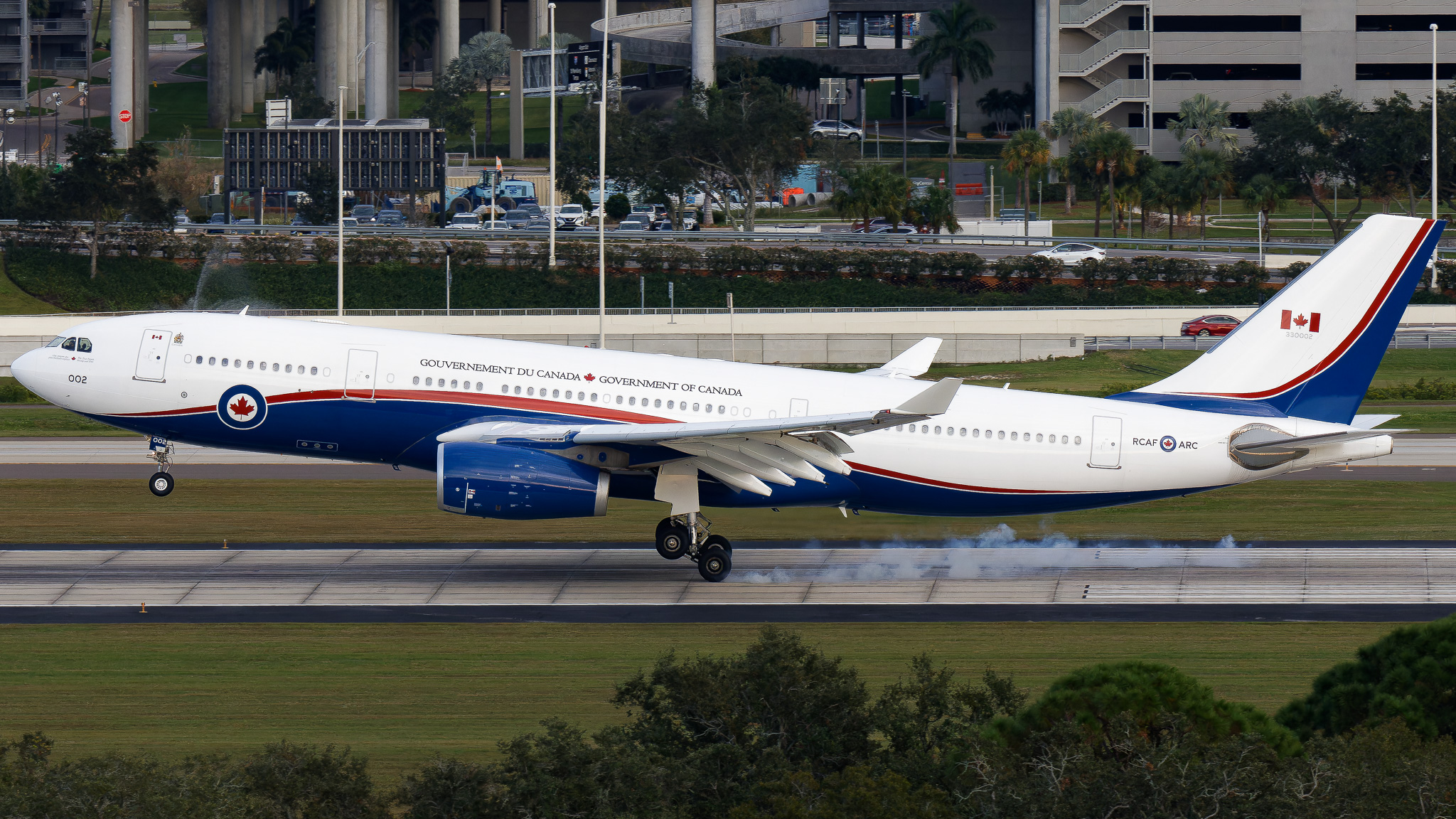 Full size: Royal Canadian Air Force Airbus CC-330 Husky 330002 at Tampa International Airport