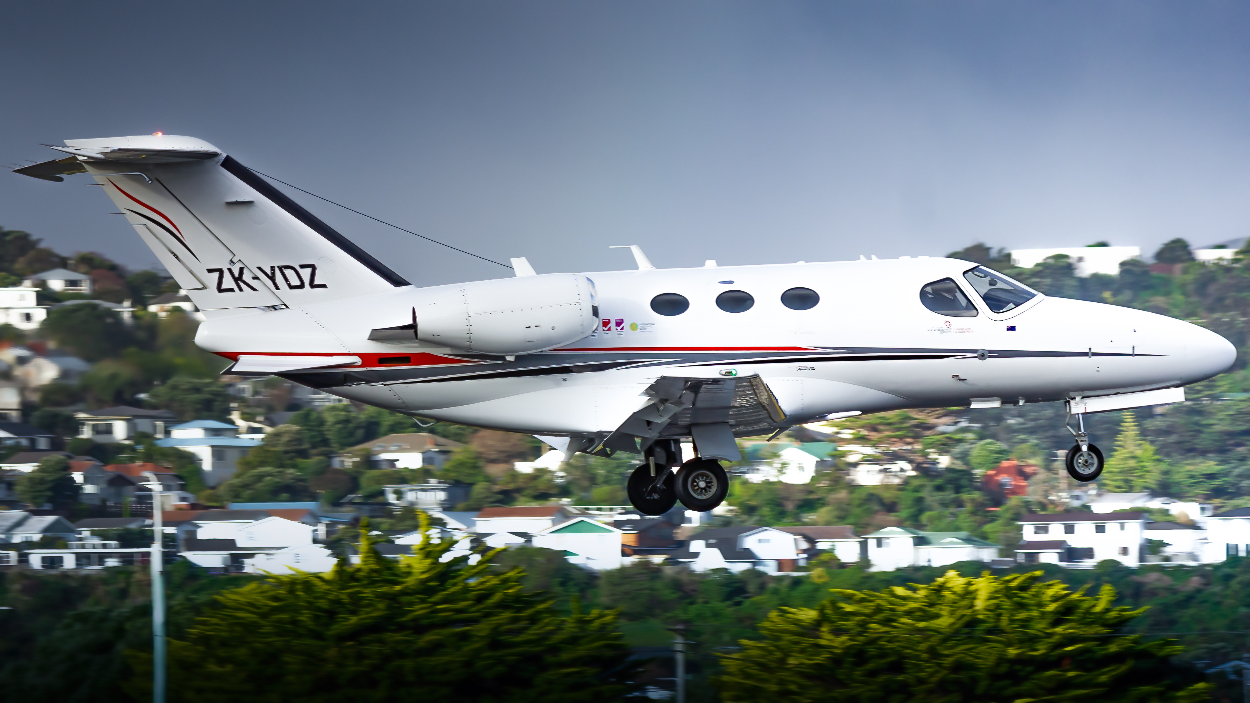 Full size: Skyline Aviation Cessna 510 Citation Mustang ZK-YDZ at Wellington International Airport