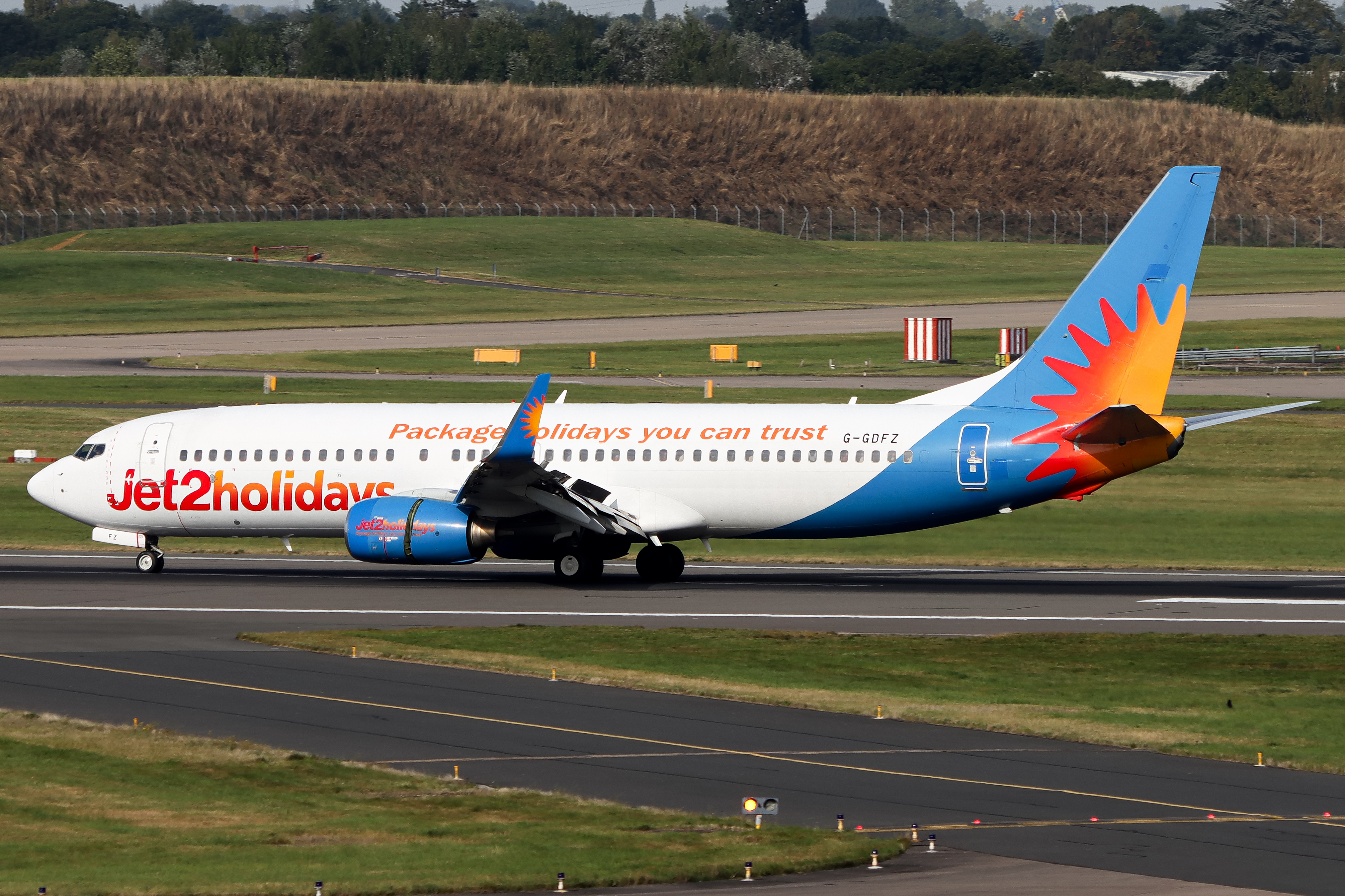 Full size: Jet2 Boeing 737-800 G-GDFZ at Birmingham Airport