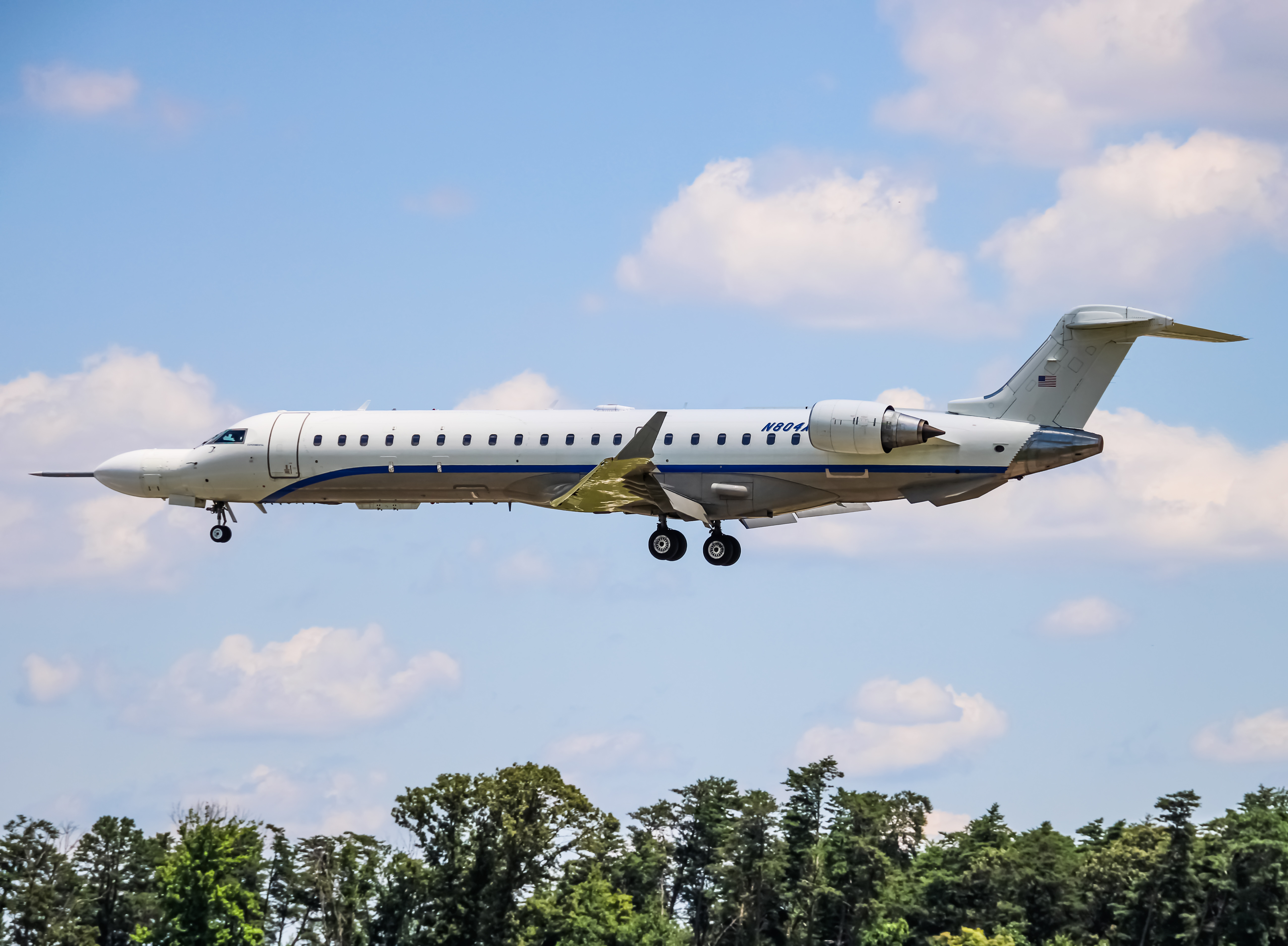 Full size: Northrop Grumman Mitsubishi CRJ-700 N804X at Baltimore/Washington International Thurgood Marshall Airport
