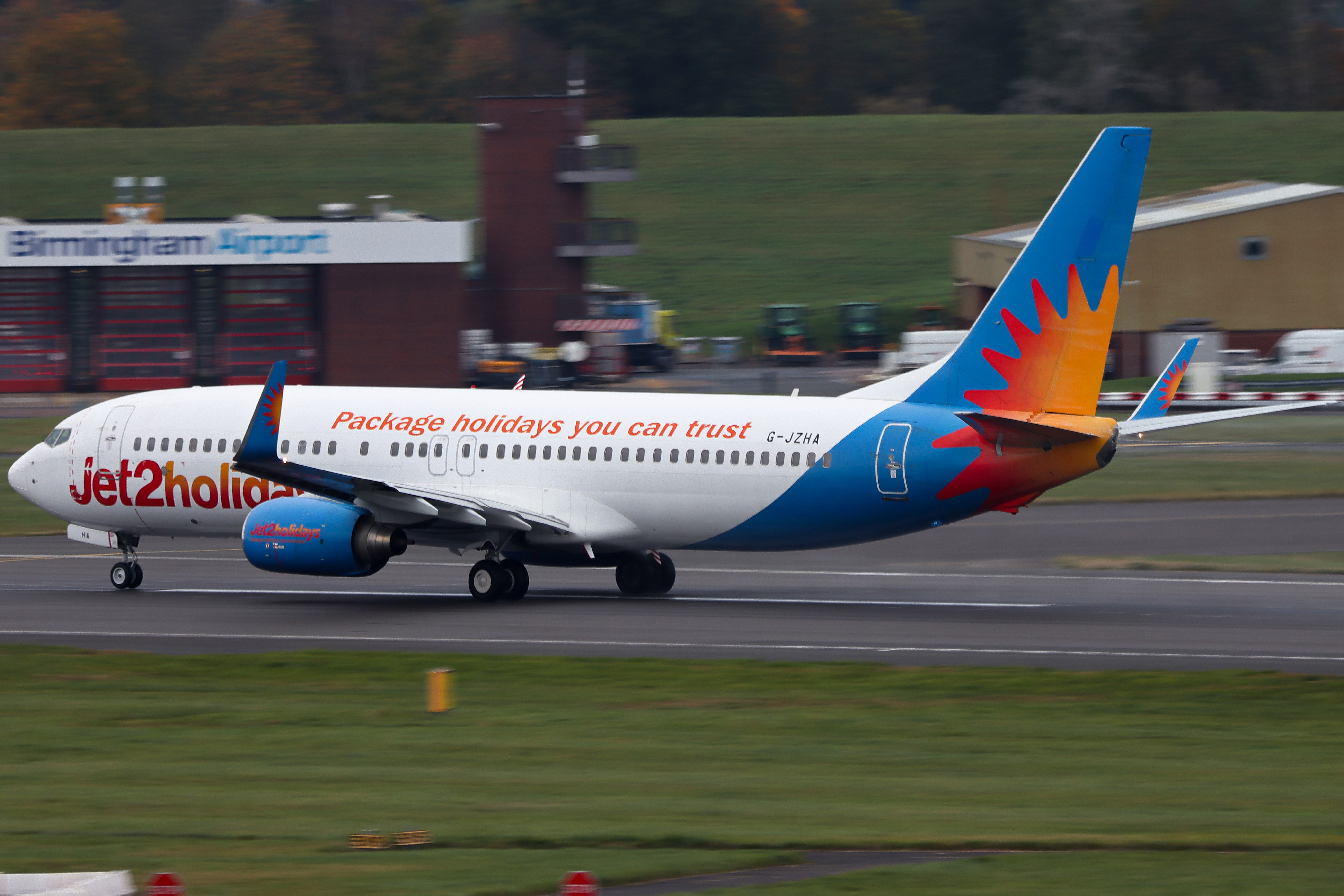 Full size: Jet2 Boeing 737-800 G-JZHA at Birmingham Airport