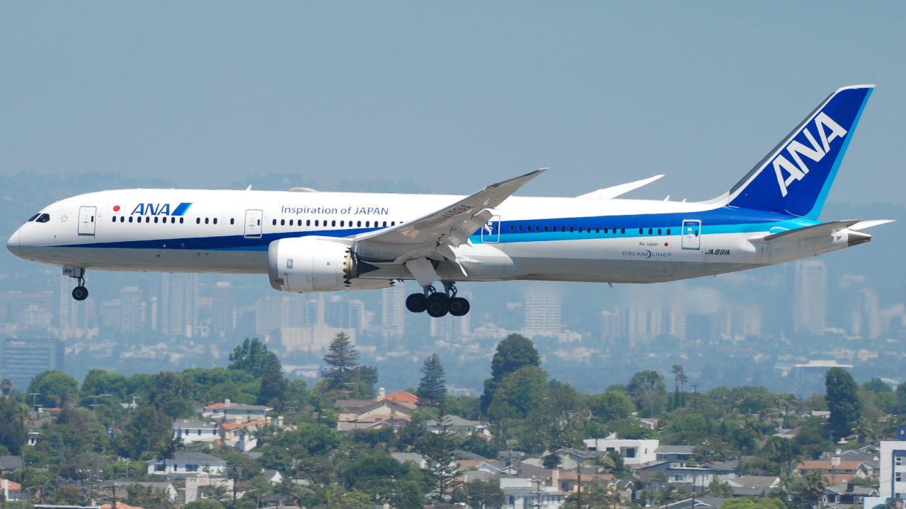 Full size: All Nippon Airways Boeing 787-9 JA 891A at Los Angeles International Airport