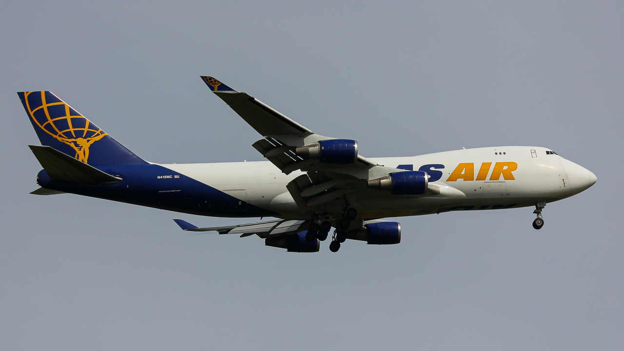 Full size: Atlas Air Boeing 747-400F N415MC at Rickenbacker International Airport