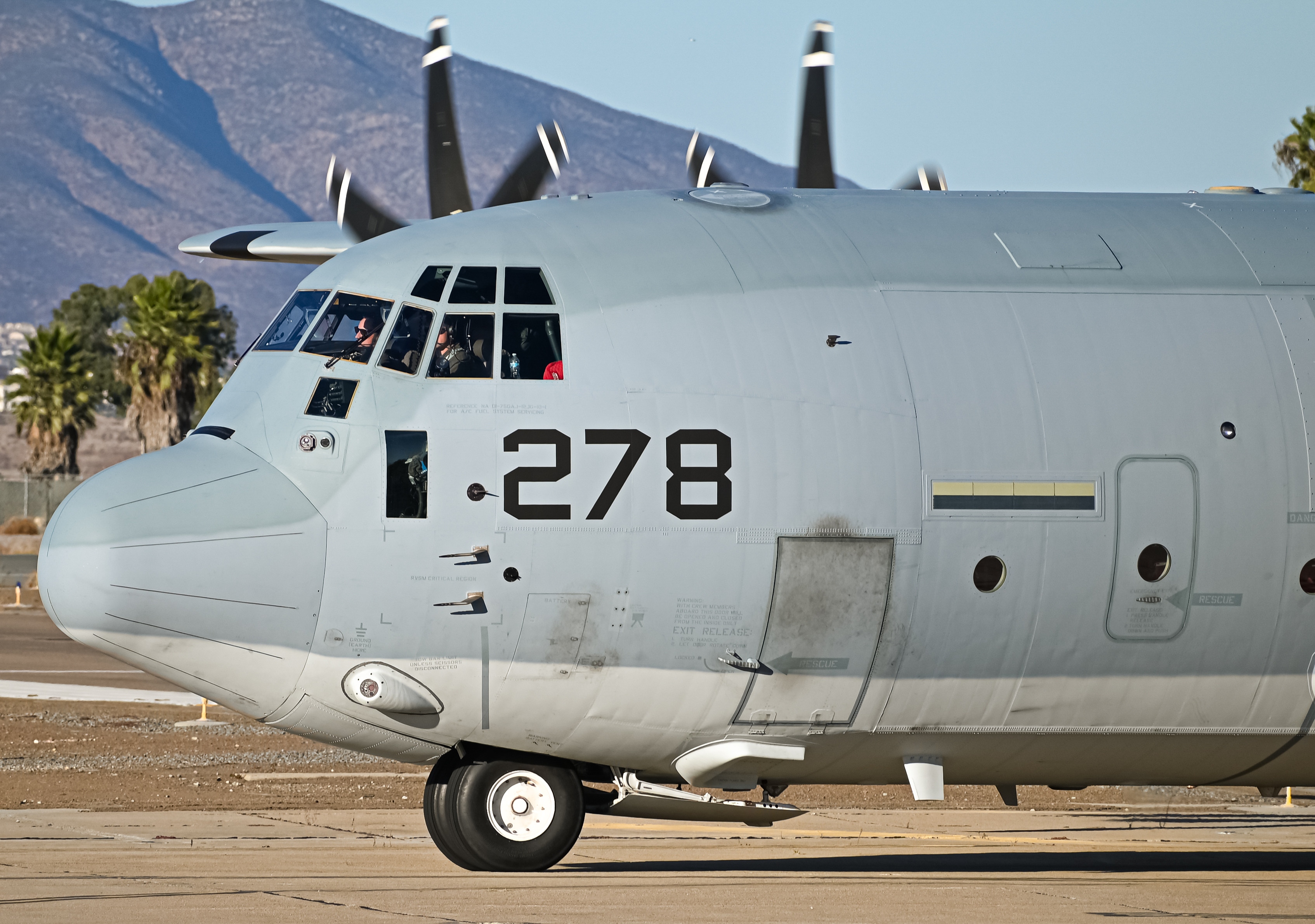 Full size: USMC - United States Marine Corp Lockheed Martin KC-130J Hercules 170278 at Brown Field Municipal Airport