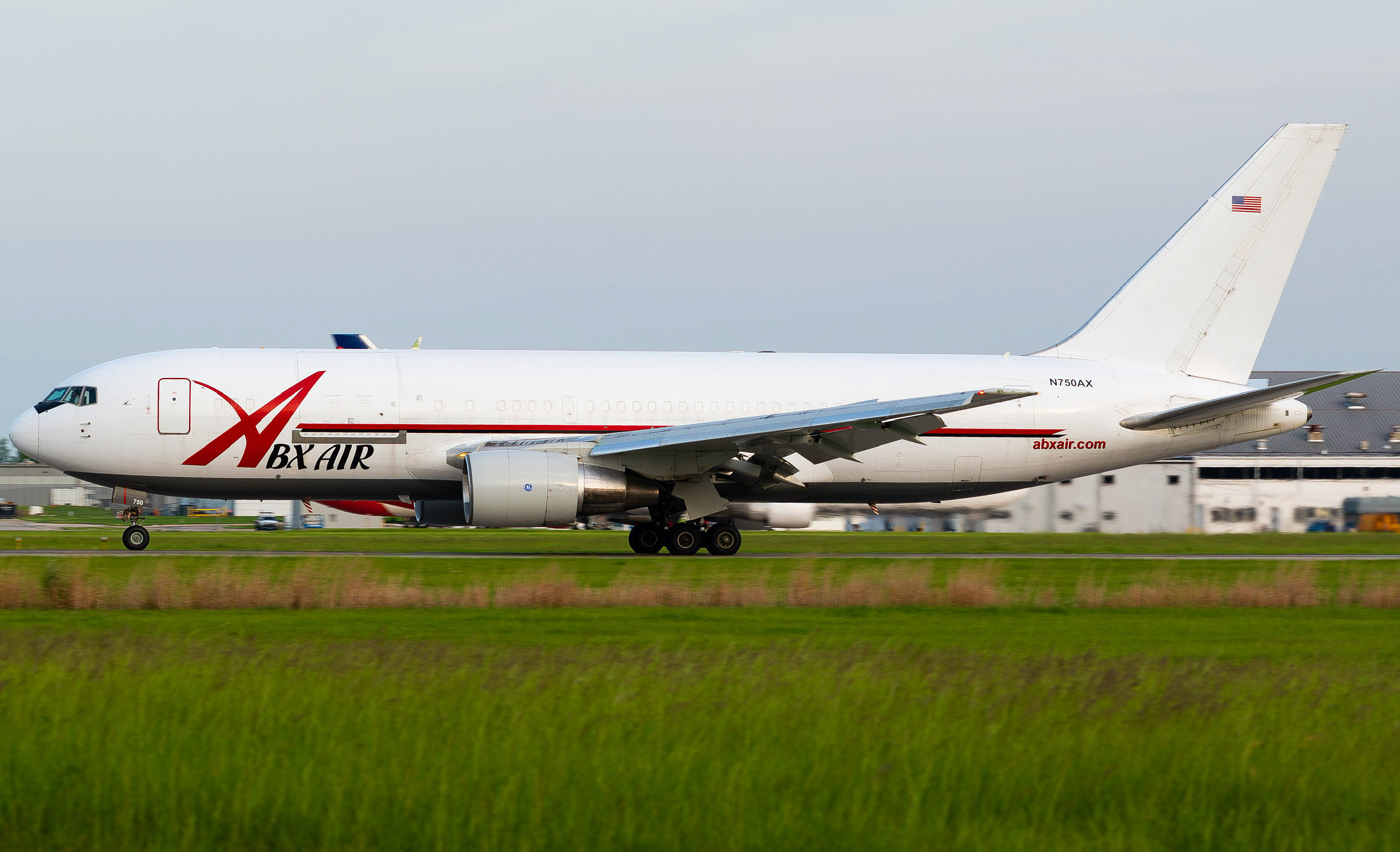 Full size: ABX Air  Boeing 767-200F N750AX at Wilmington Air Park