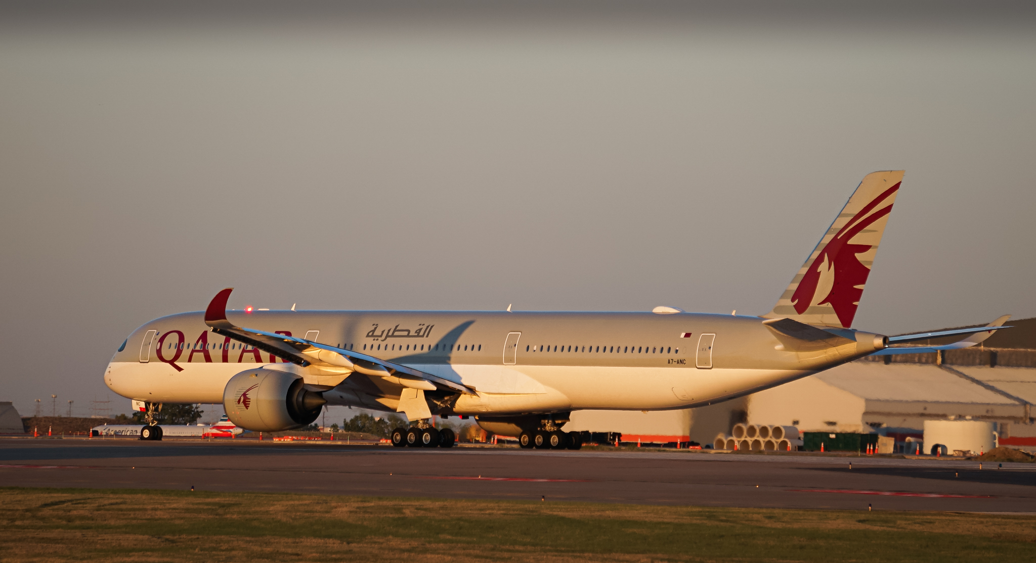 Full size: Qatar Airways Airbus A350-1000 A7-ANC at Dallas-Fort Worth International Airport